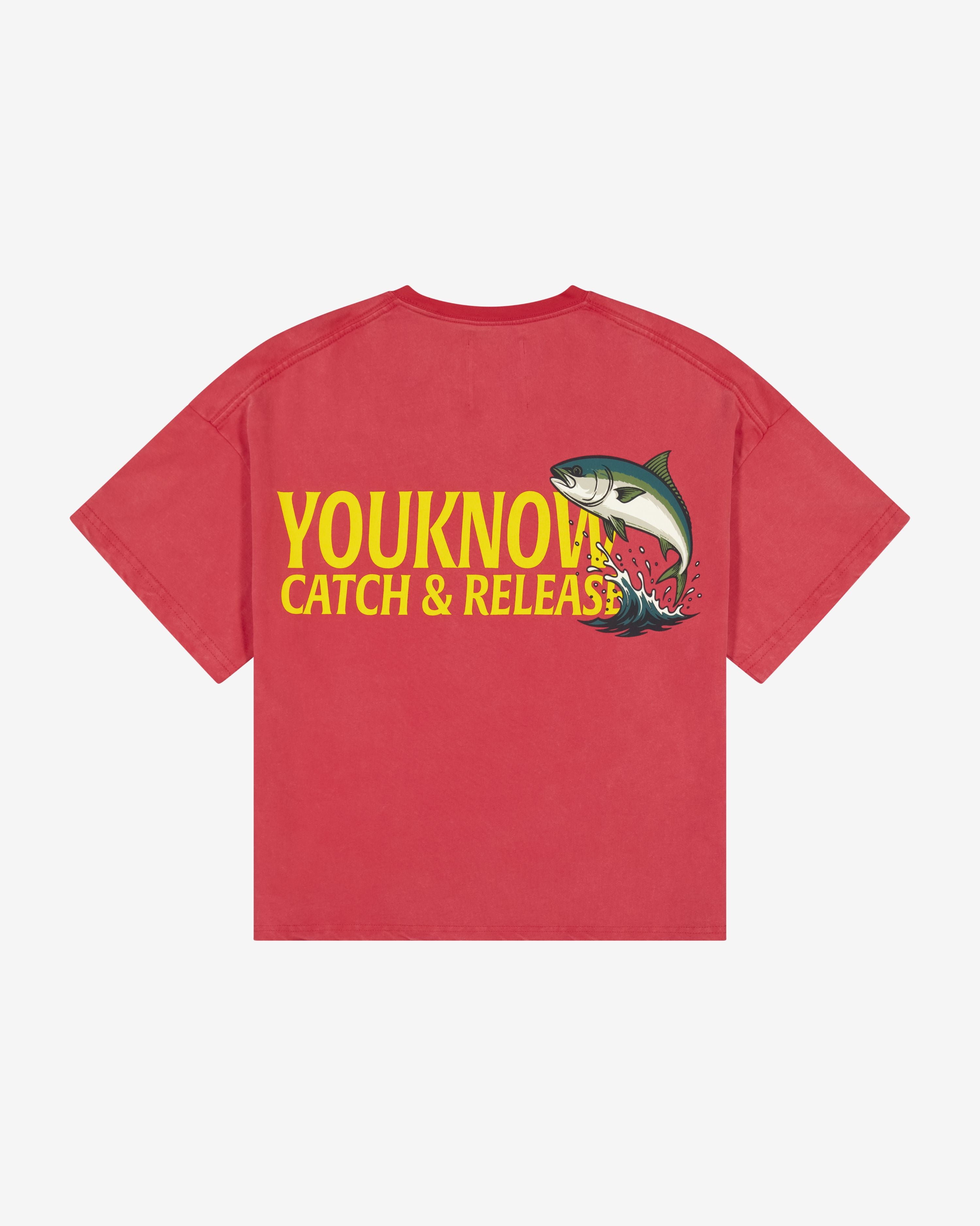 Catch & Release Tee | Washed Red