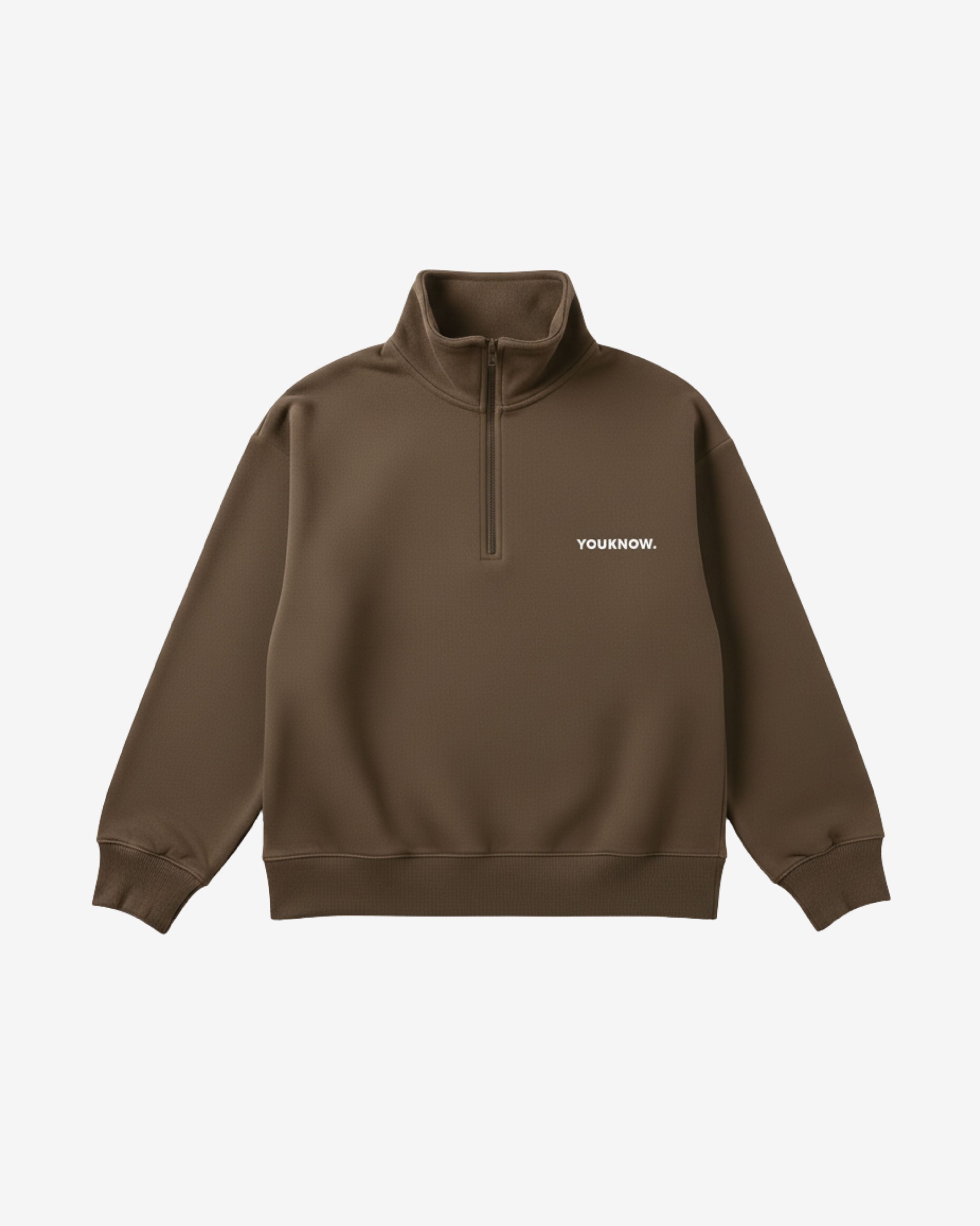 Core 1/4 Zip Pullover | Latte – YOUKNOW. CLOTHING
