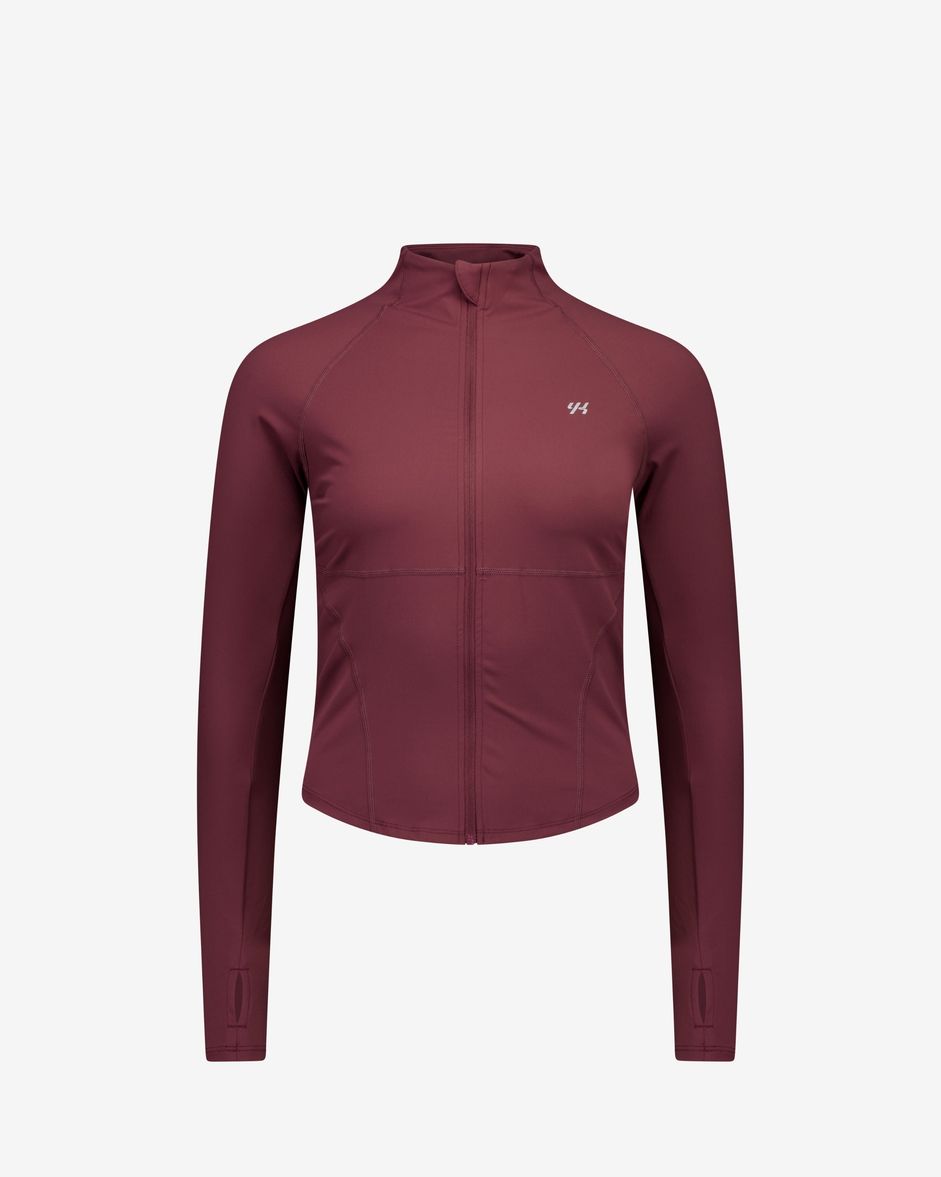 YK Move Sculpt Zip-Up Jacket | Burgundy