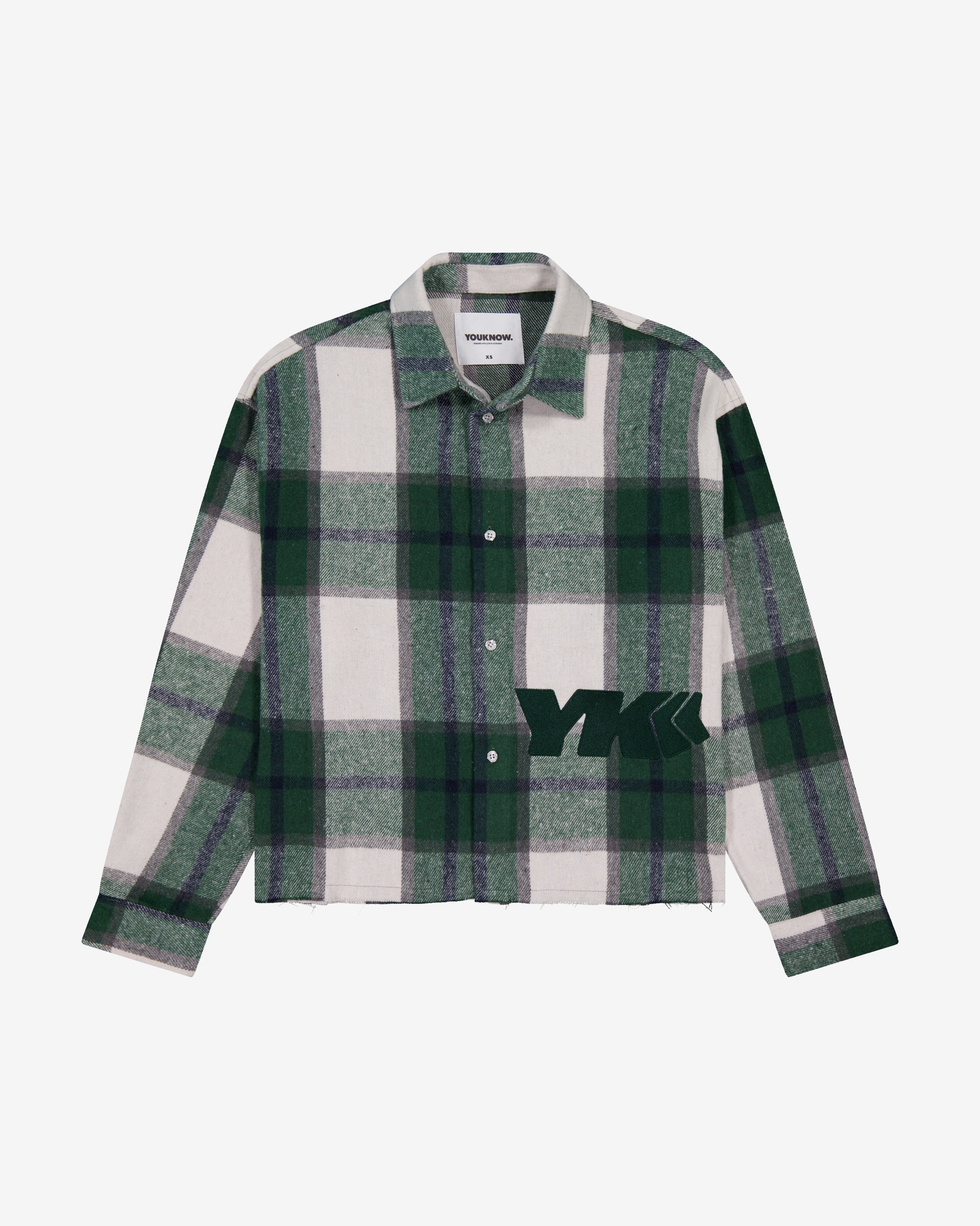 Flannel Overshirt | Green Plaid