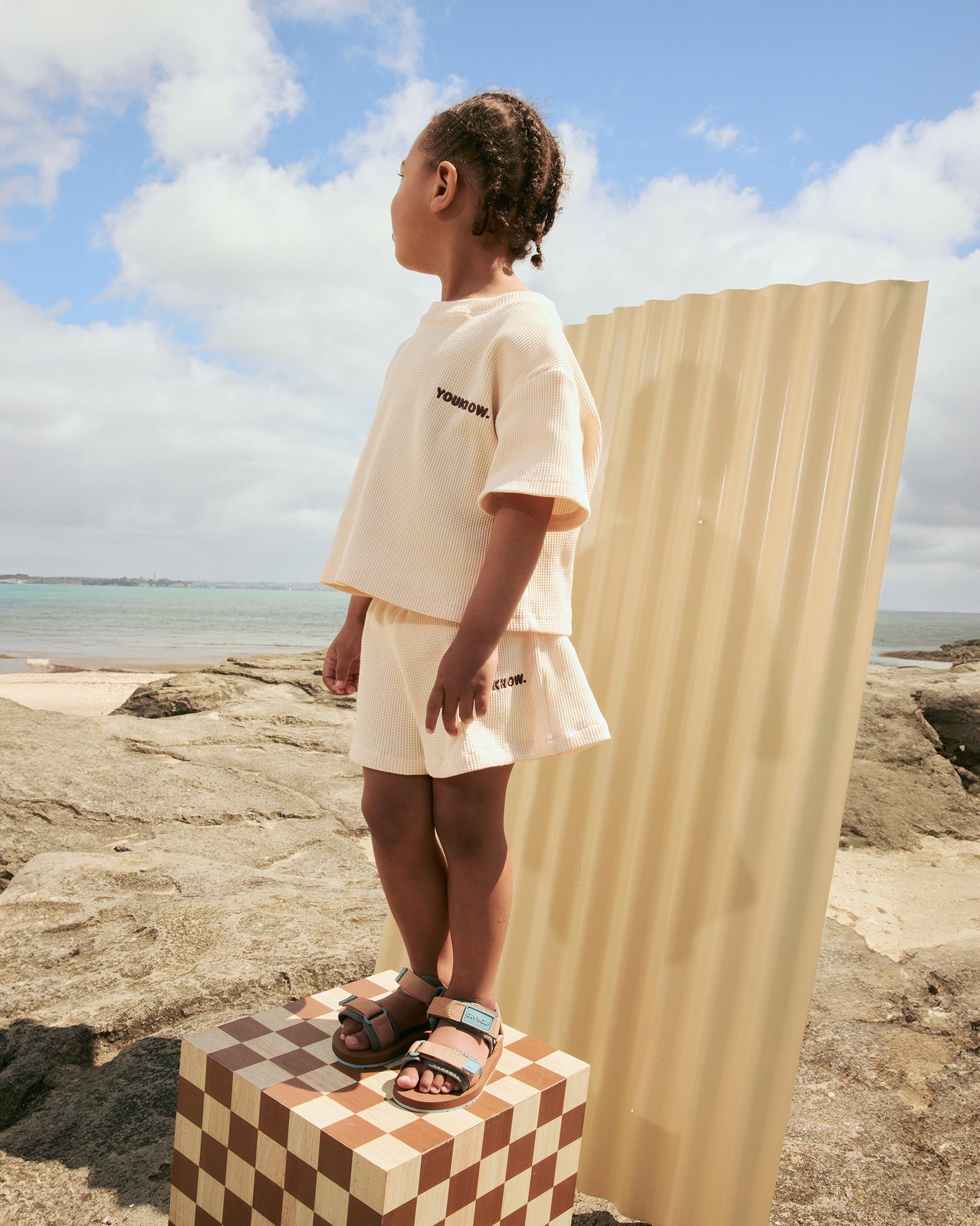 Kids Waffle Set | Cream