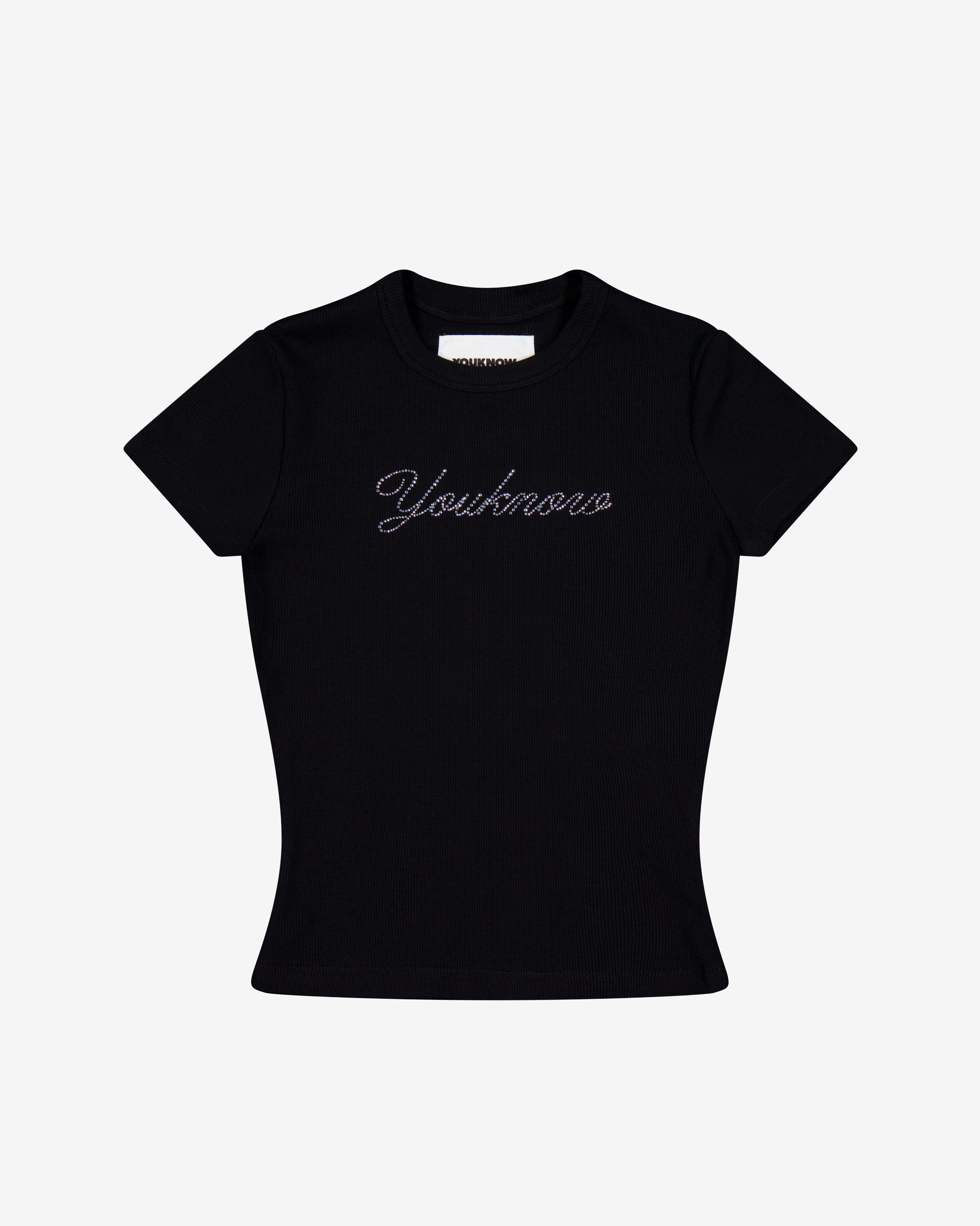 Diamante Baby Tee | Black