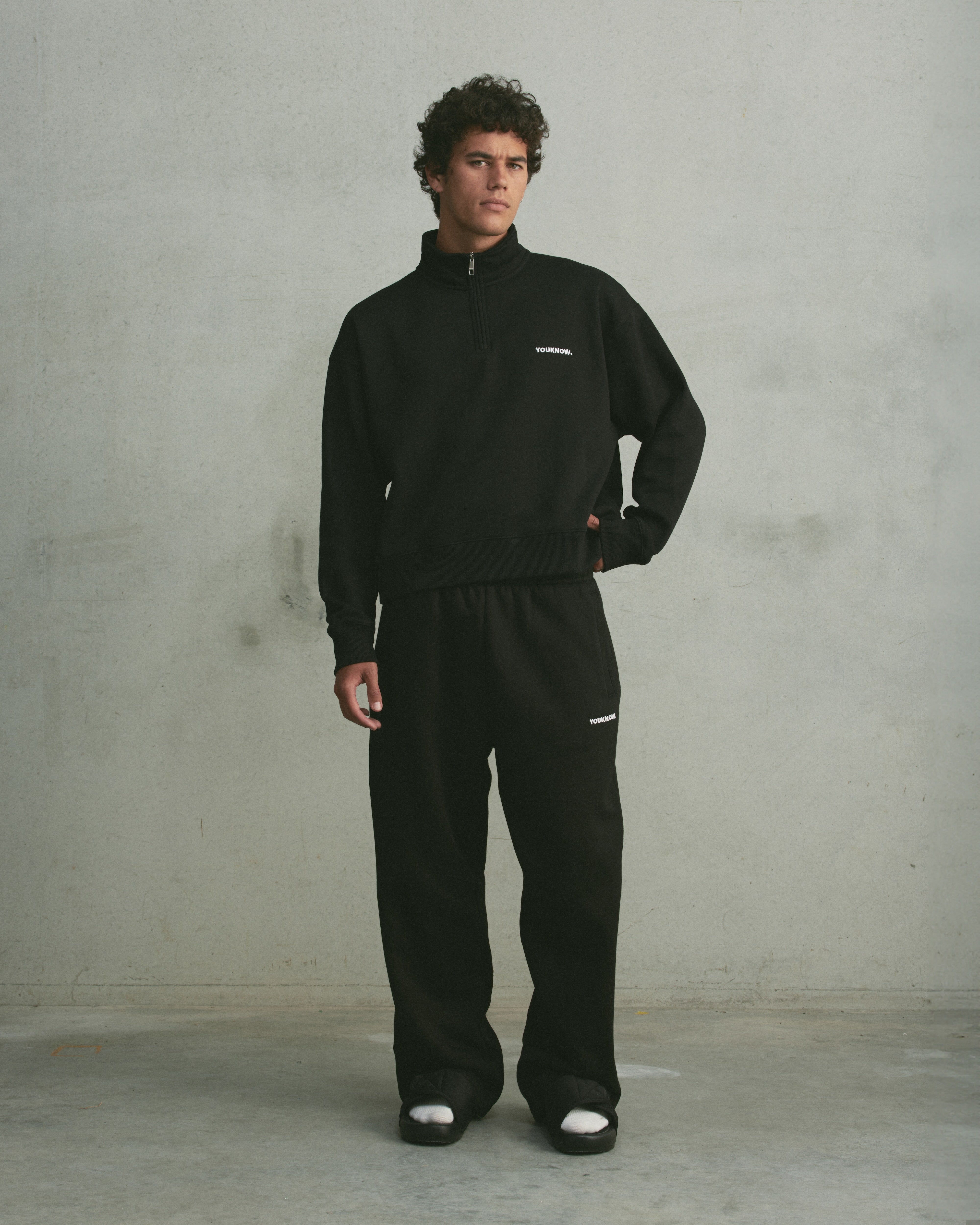 Core 1/4 Zip Pullover | Black