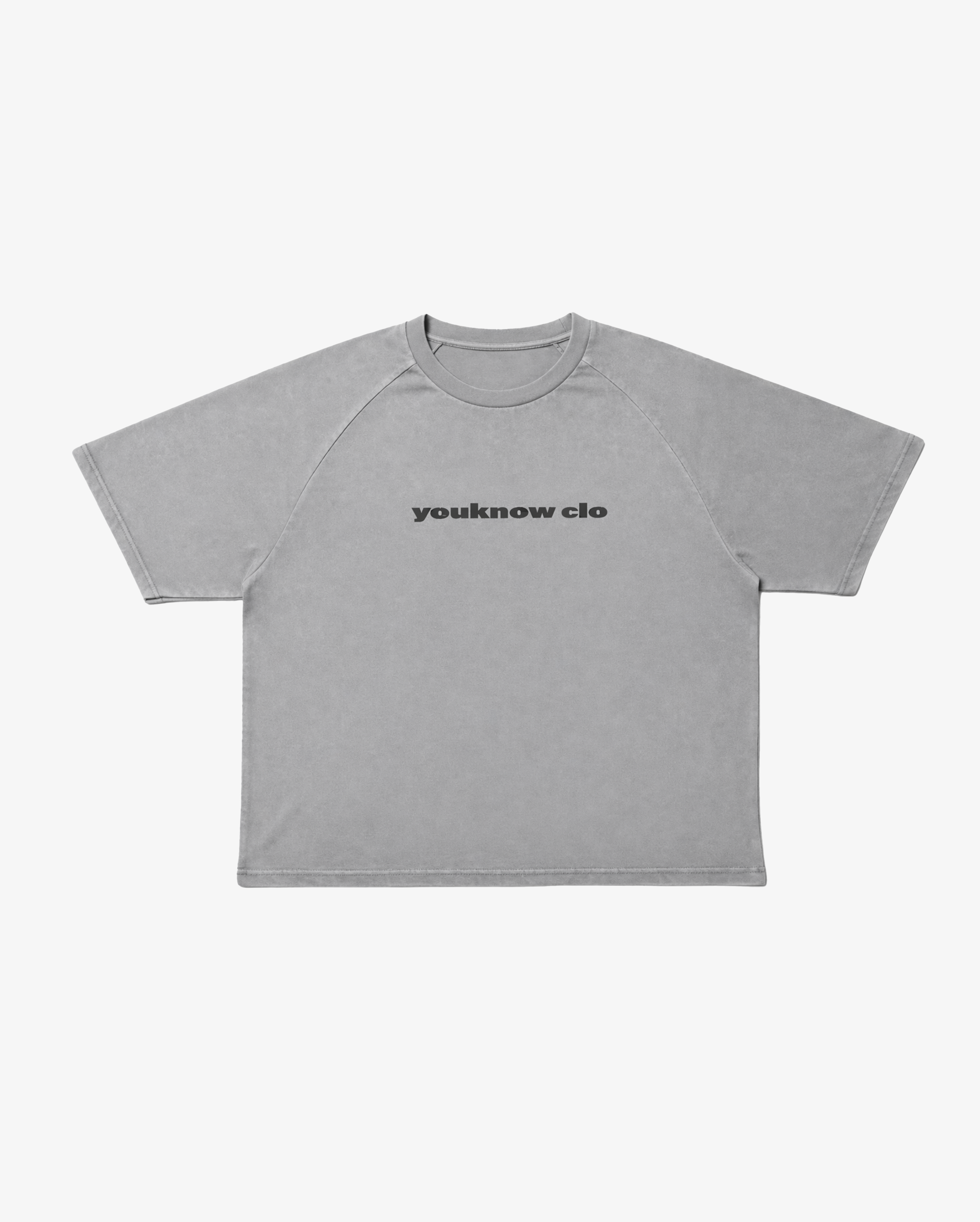 Washed Raglan Tee | Washed Grey