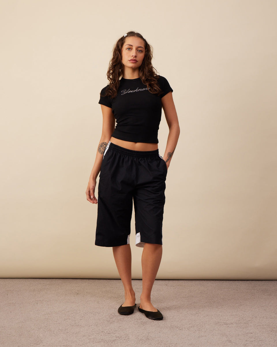 Diamante Baby Tee | Black