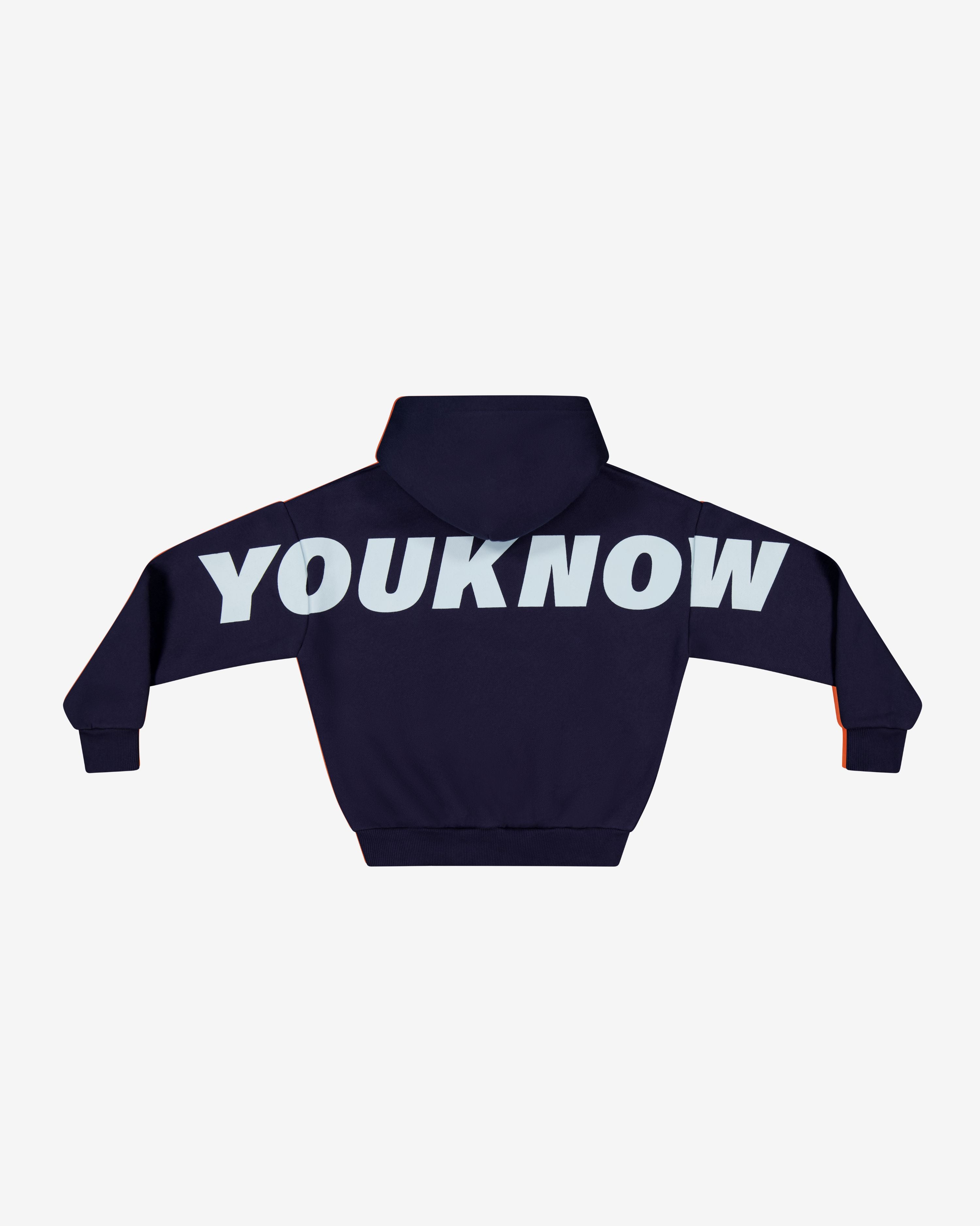 Kids Big Back Hoodie | Navy Ice