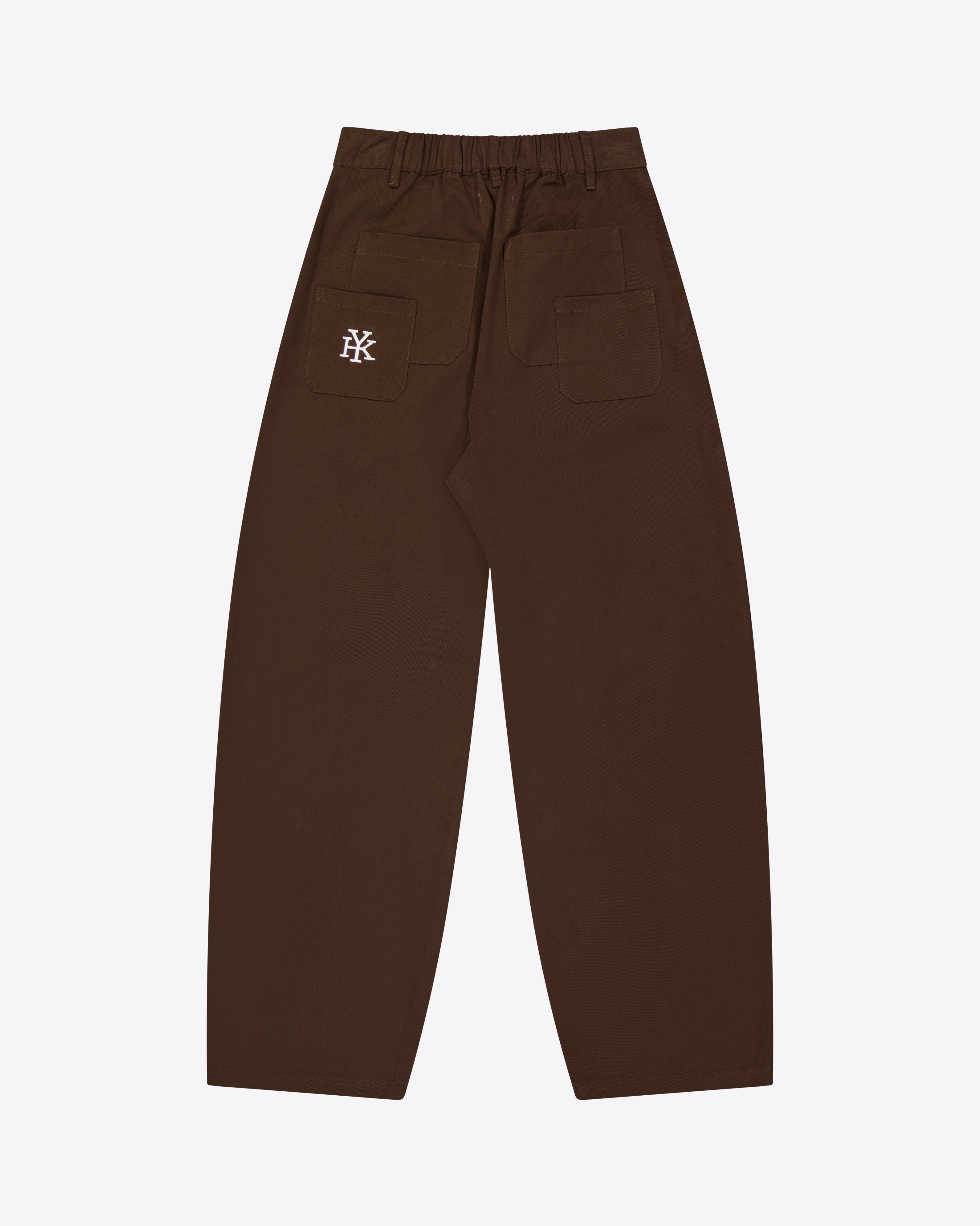 Barrel Leg Pants | Warm Brown