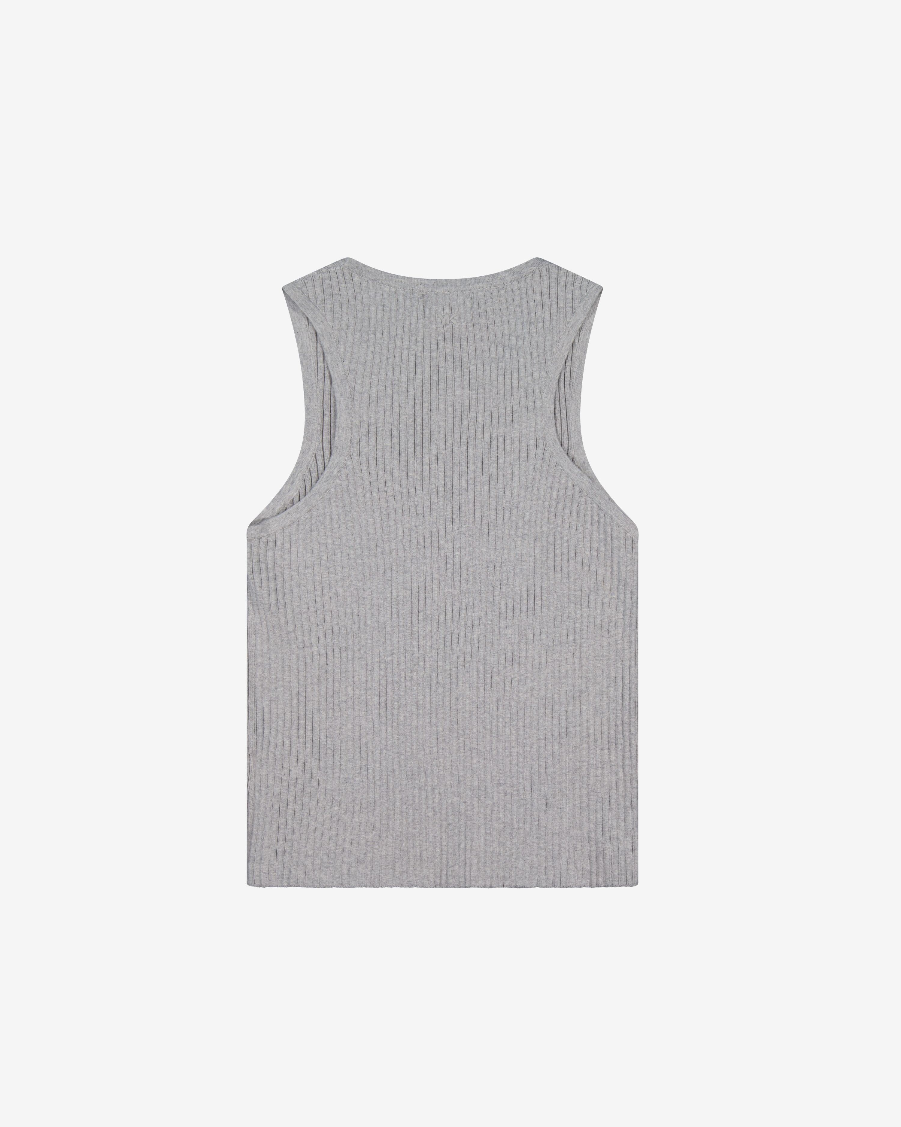 Nothing Knit Rib Tank | GREY MARLE