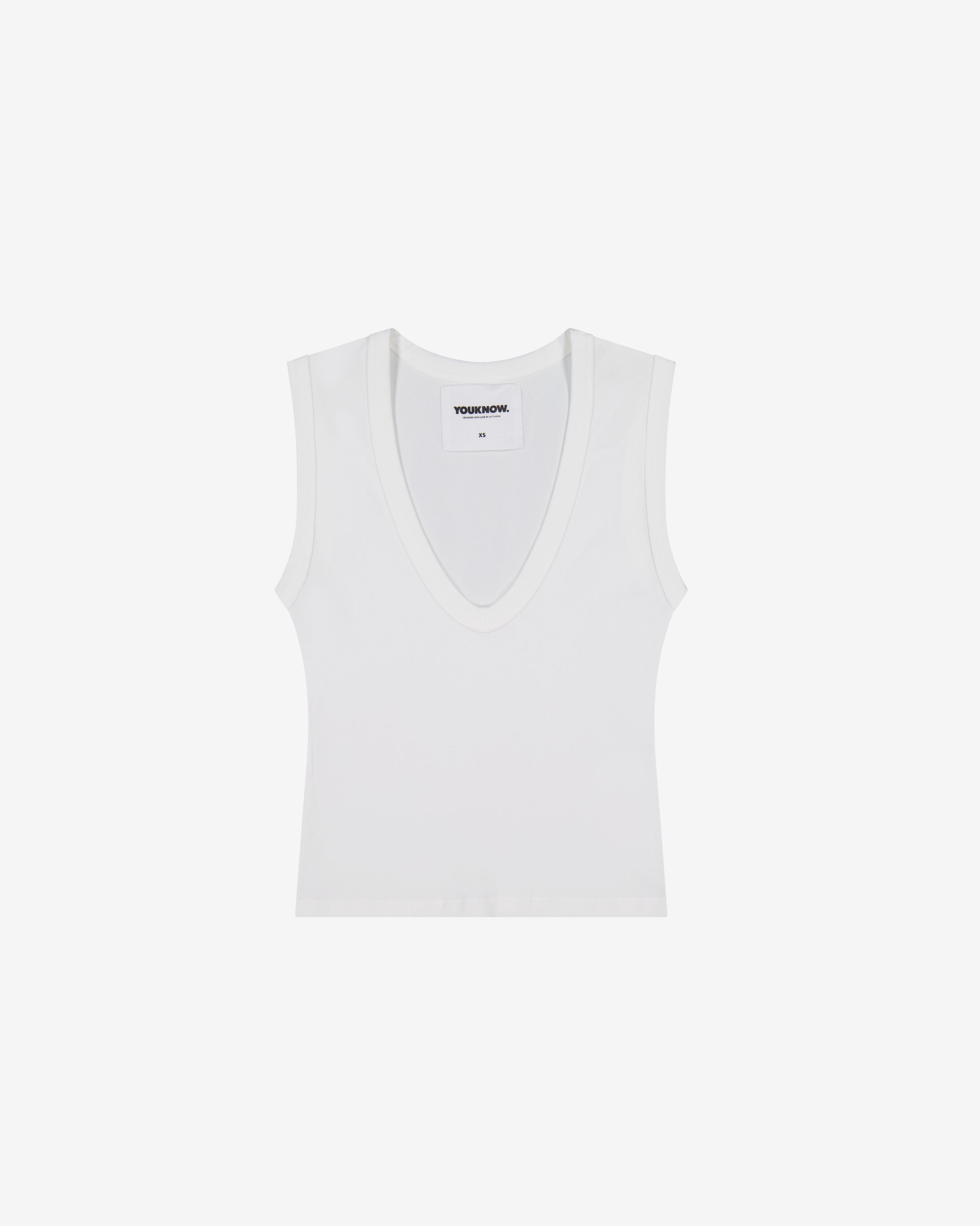 Nothing Deep V Tank | Cloud White