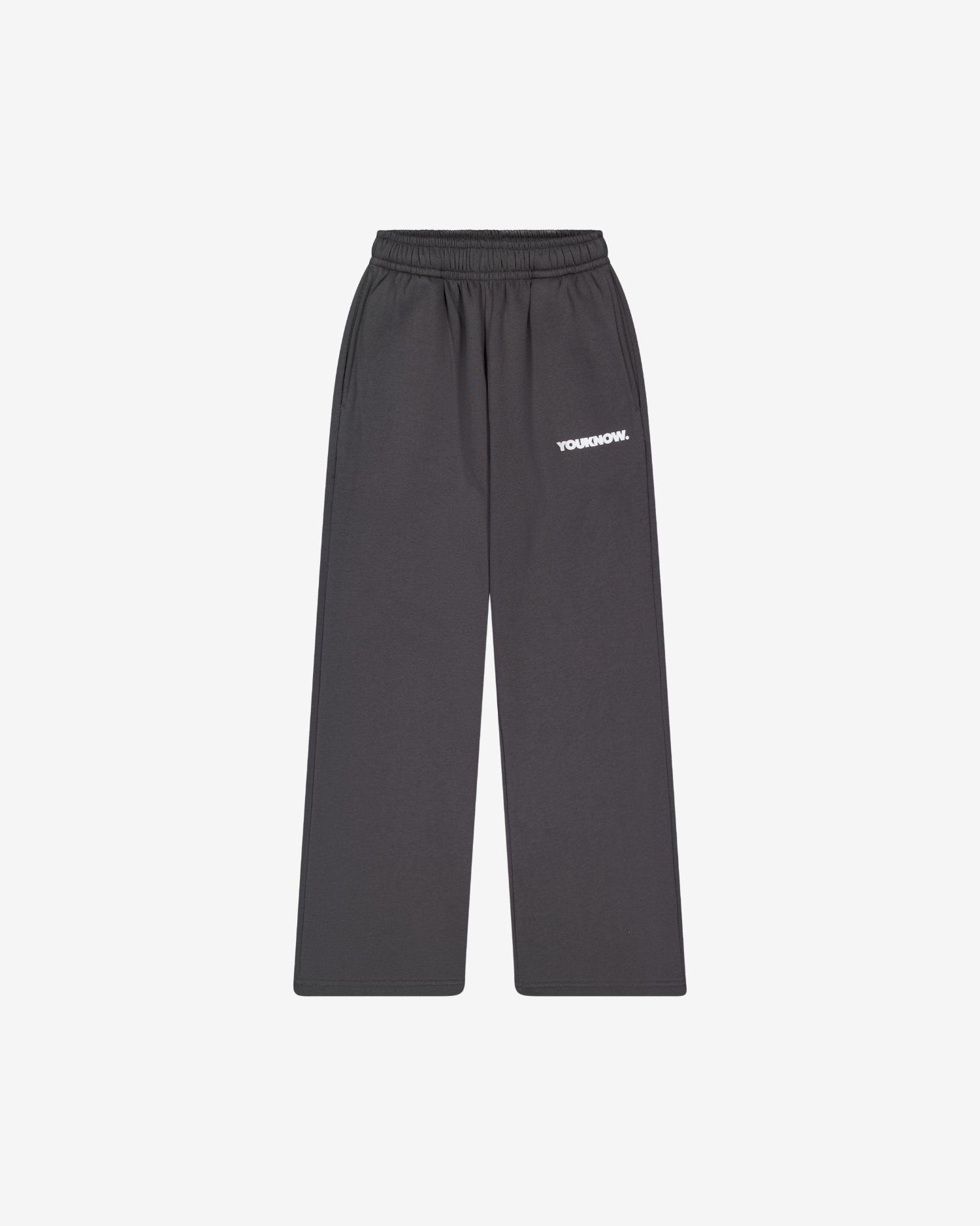 BLOCK WIDE-LEG SWEATPANTS | Slate
