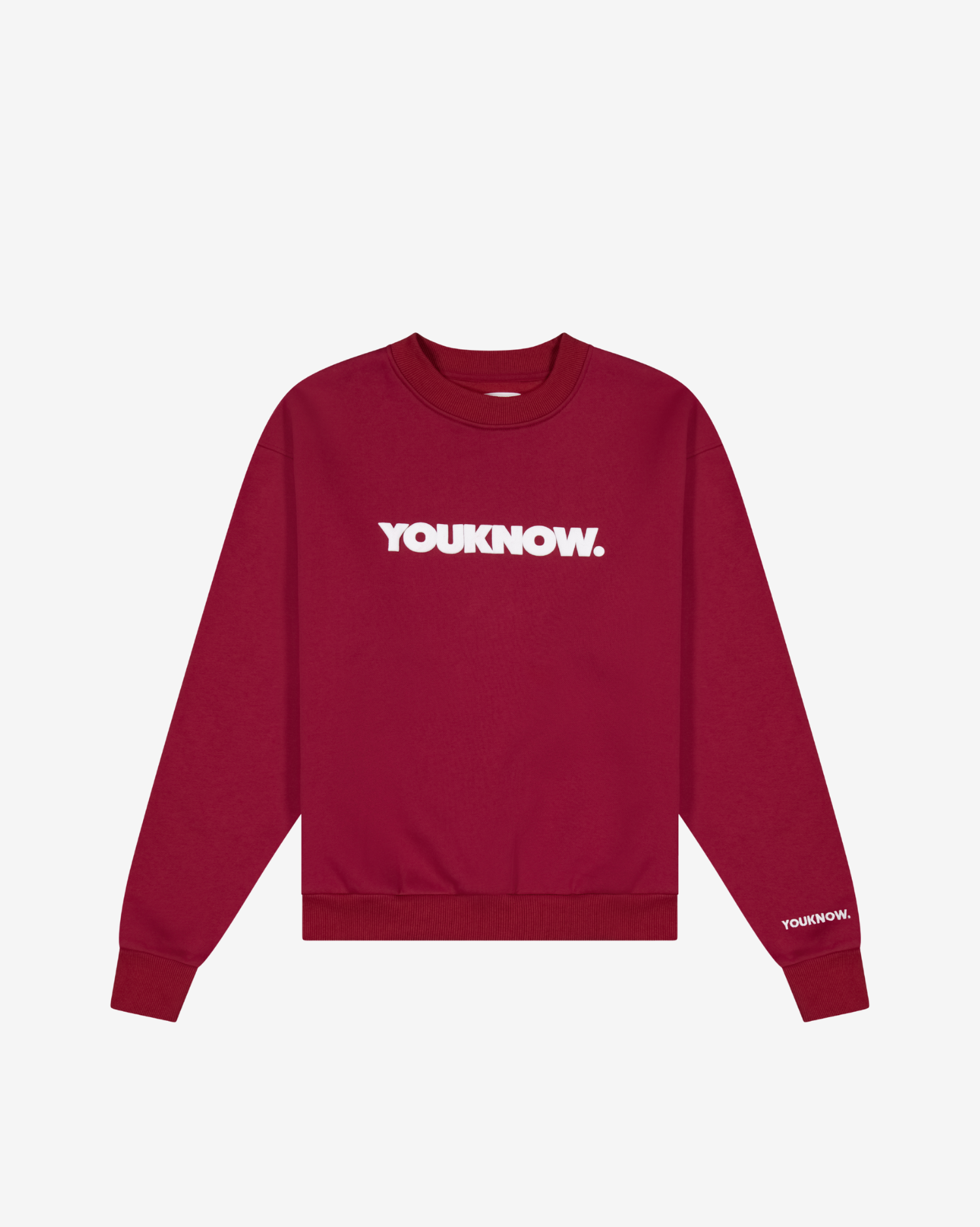 BLOCK CREWNECK | Maroon
