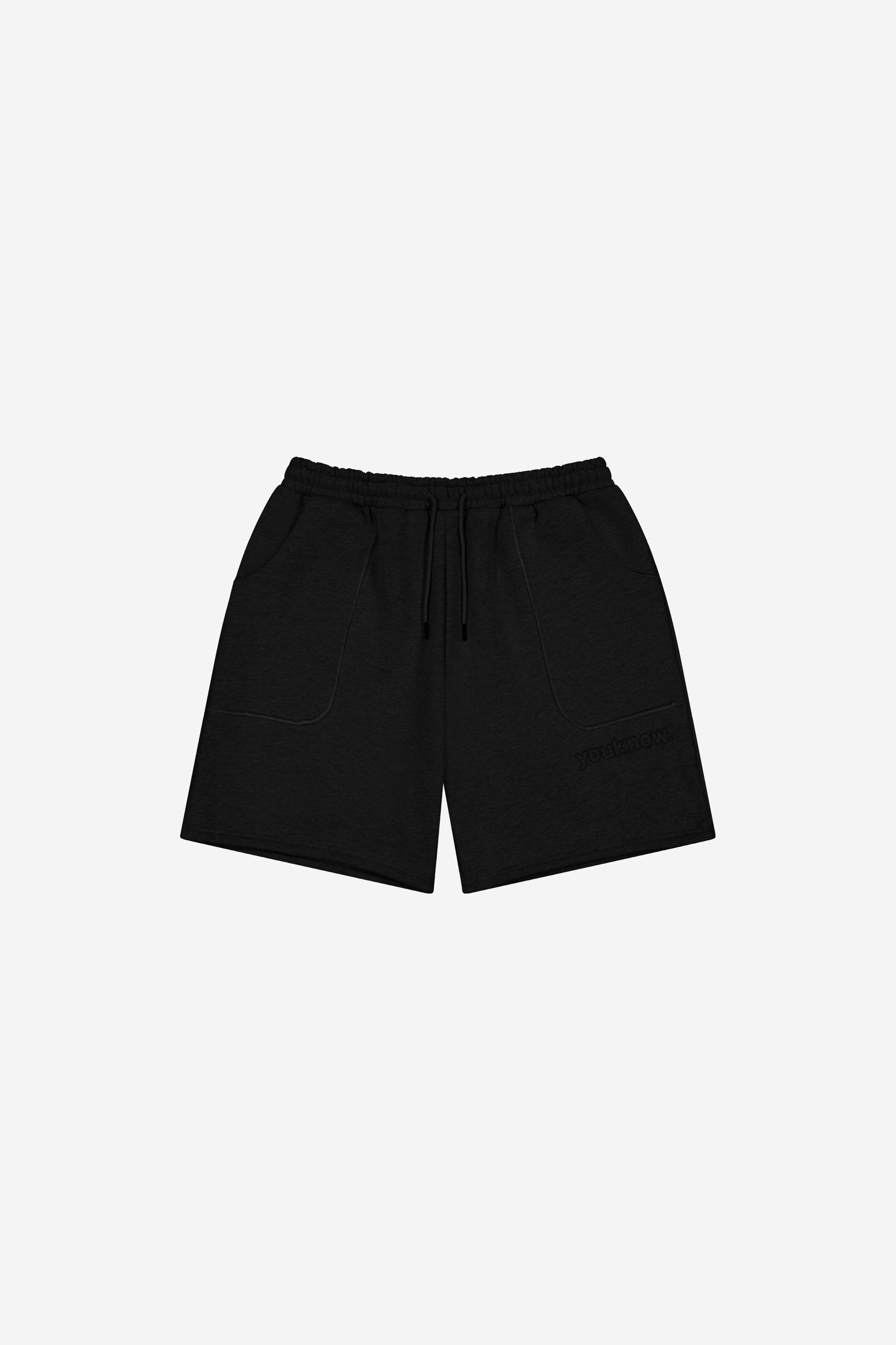 Exposed Seam Shorts | Black