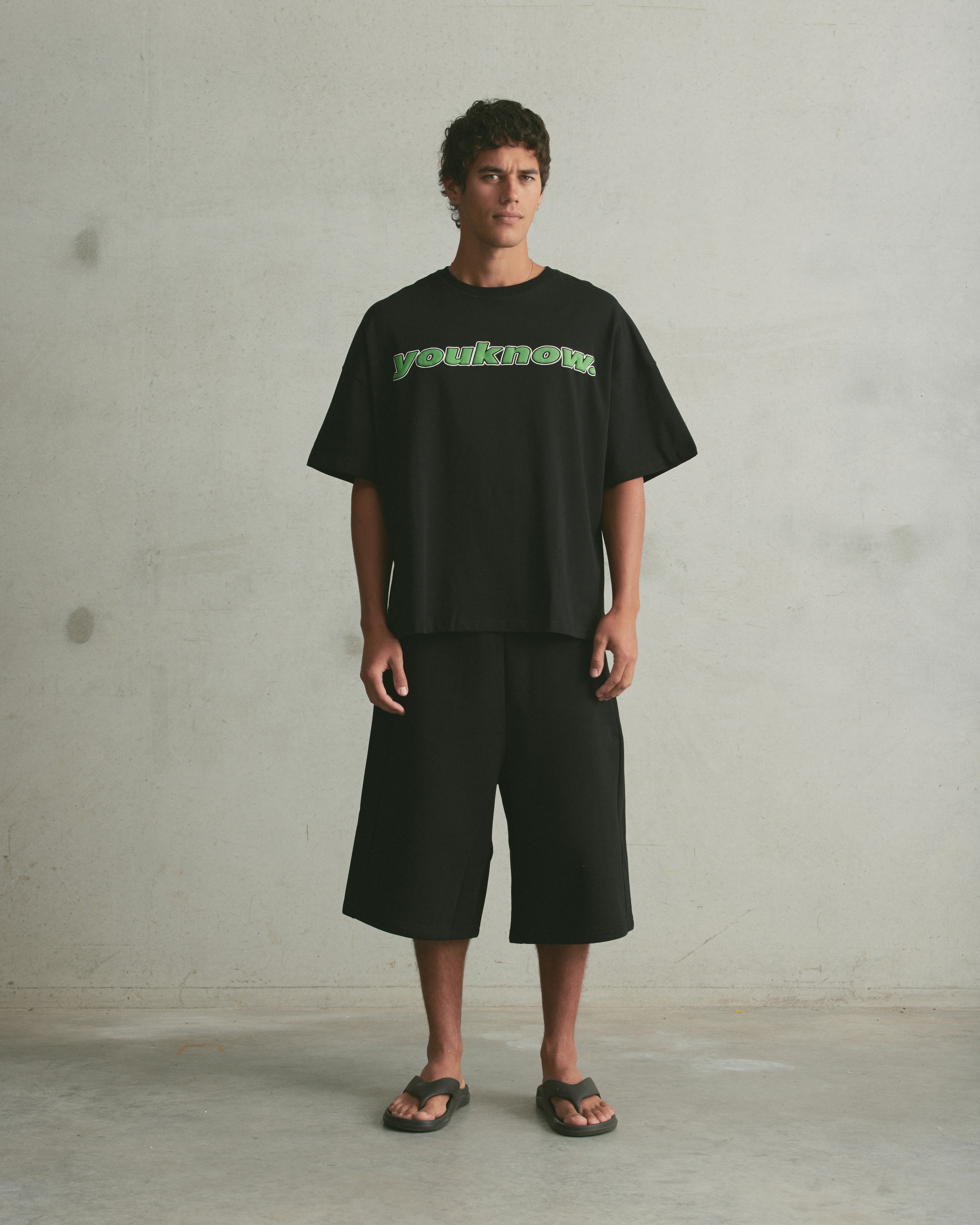 Puff Print Box Tee | Black