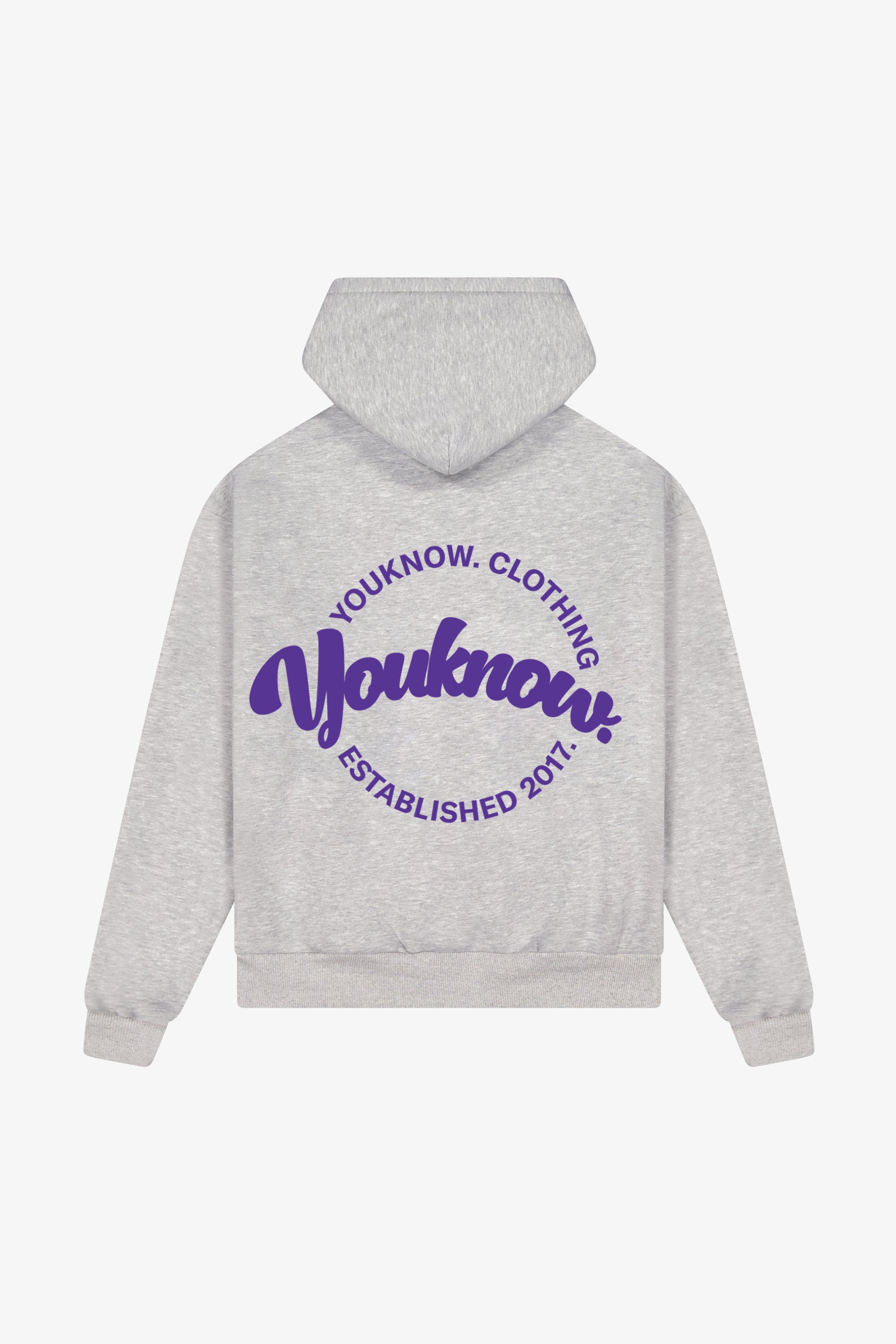 Circle Hoodie | Speckled Grey