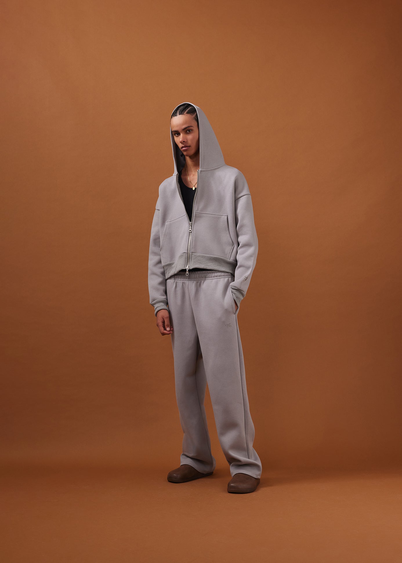 Nothing Heavyweight Structured Sweatpants | Ice Grey