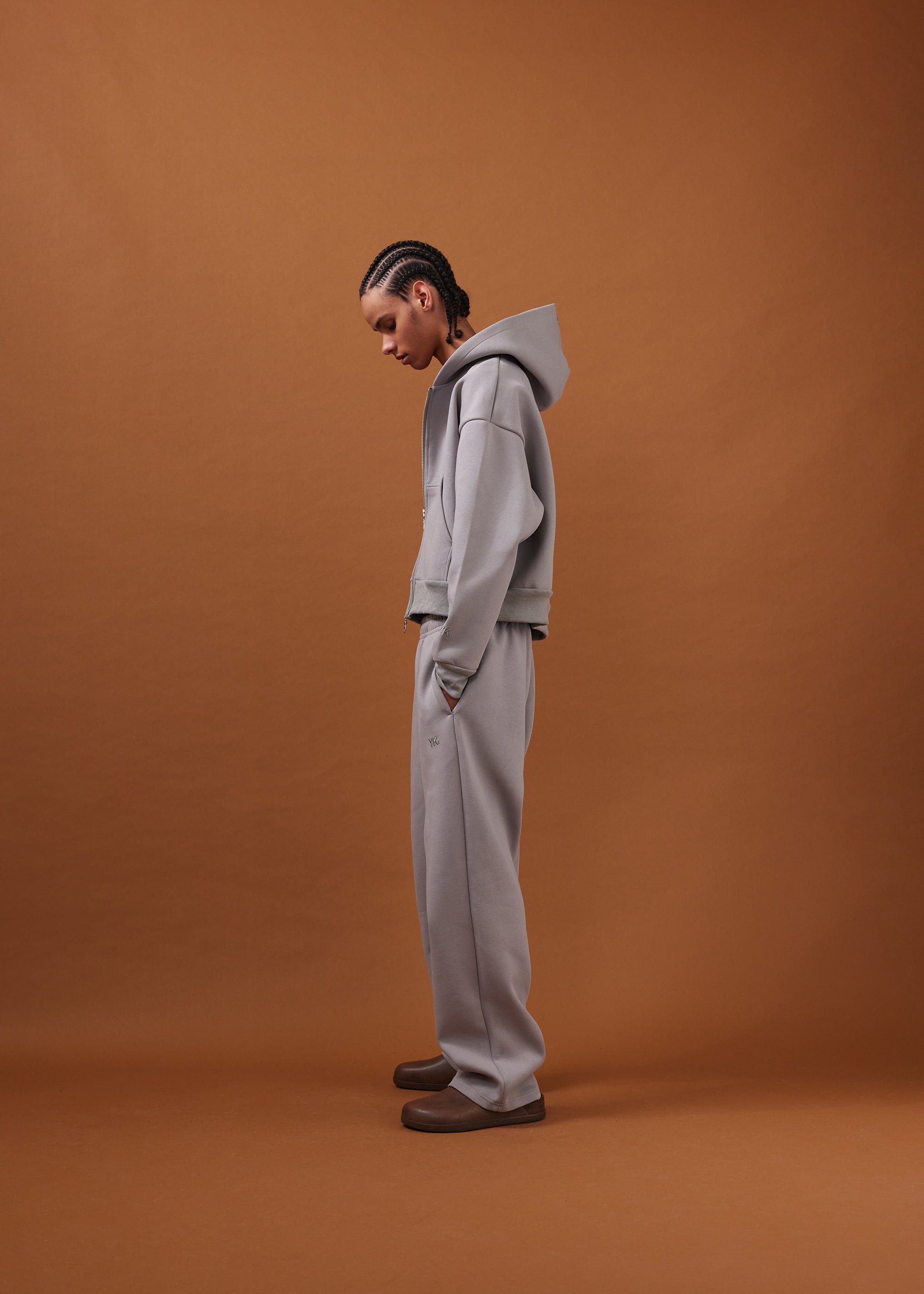 Nothing Heavyweight Structured Sweatpants | Ice Grey
