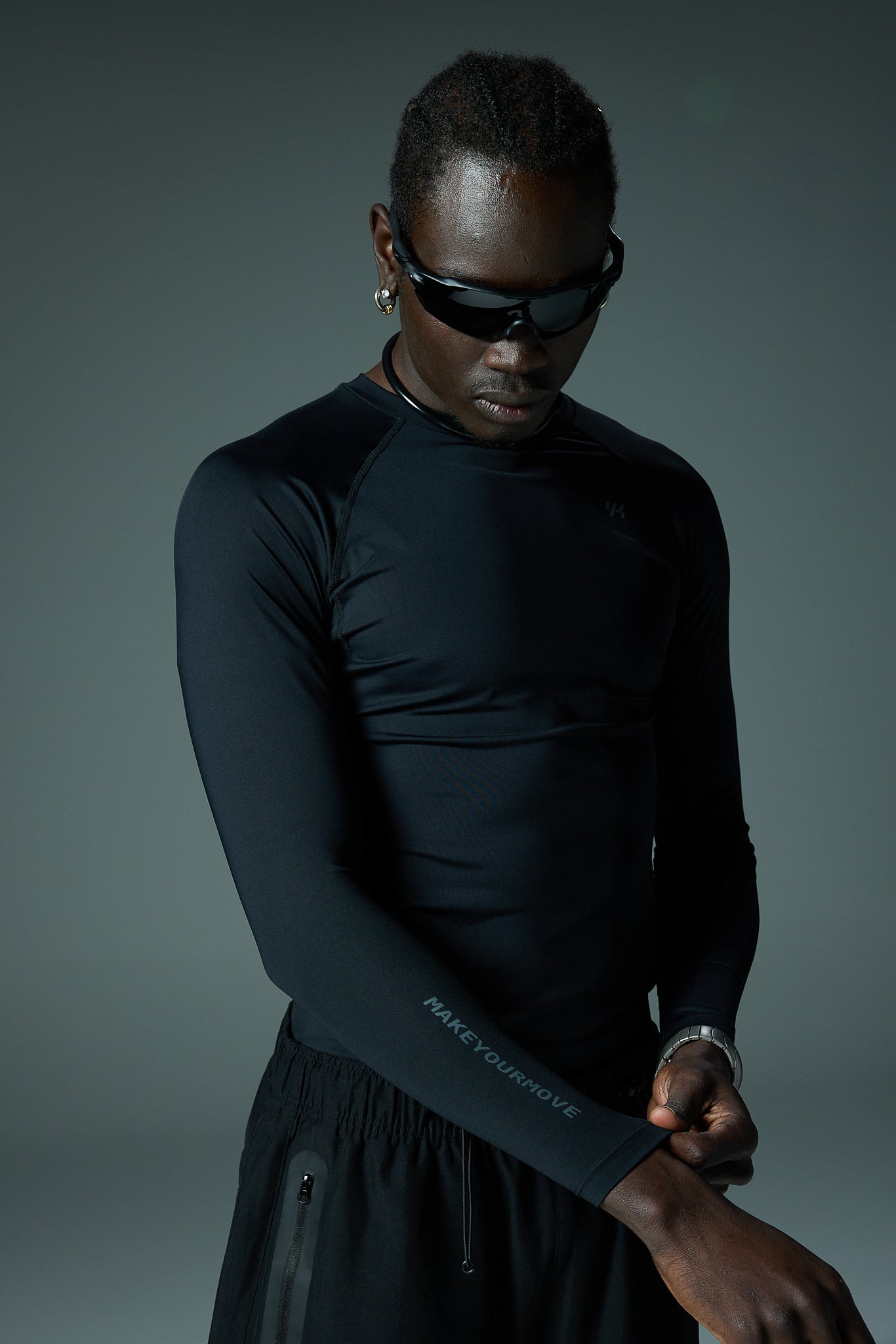 YK Move Journey Compression Longsleeve | Black