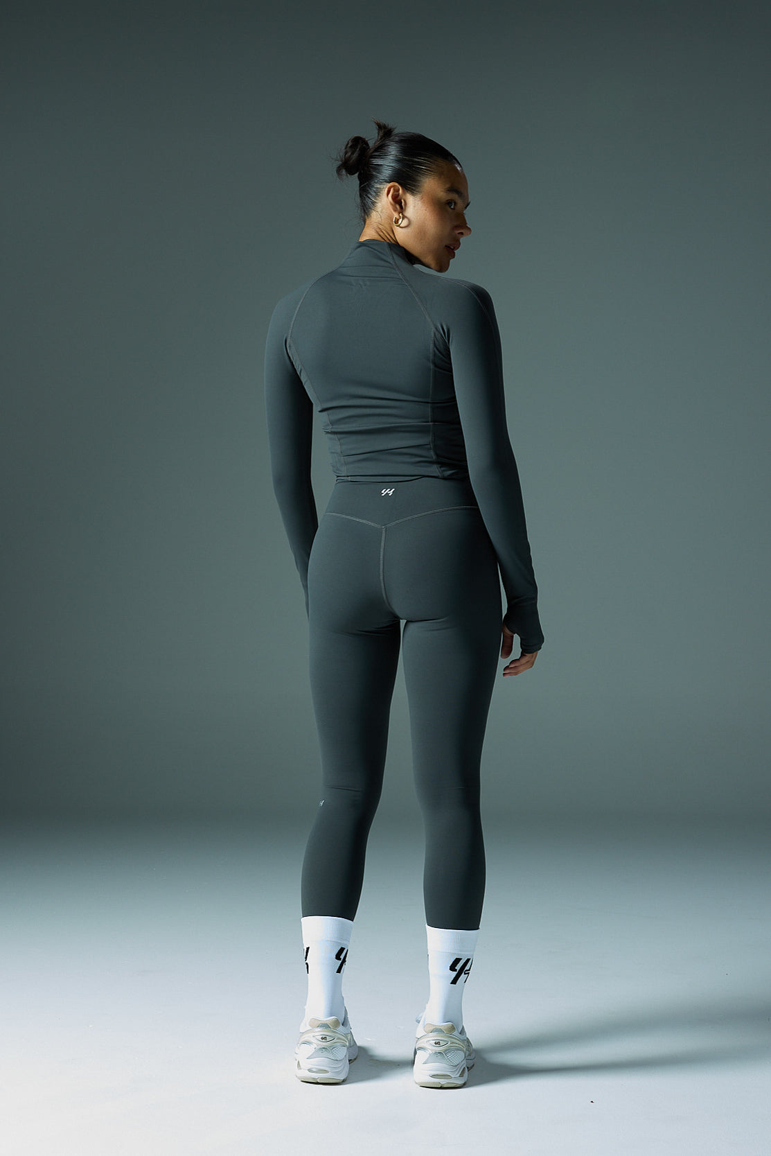 YK Move Sculpt Zip-Up Jacket | Charcoal