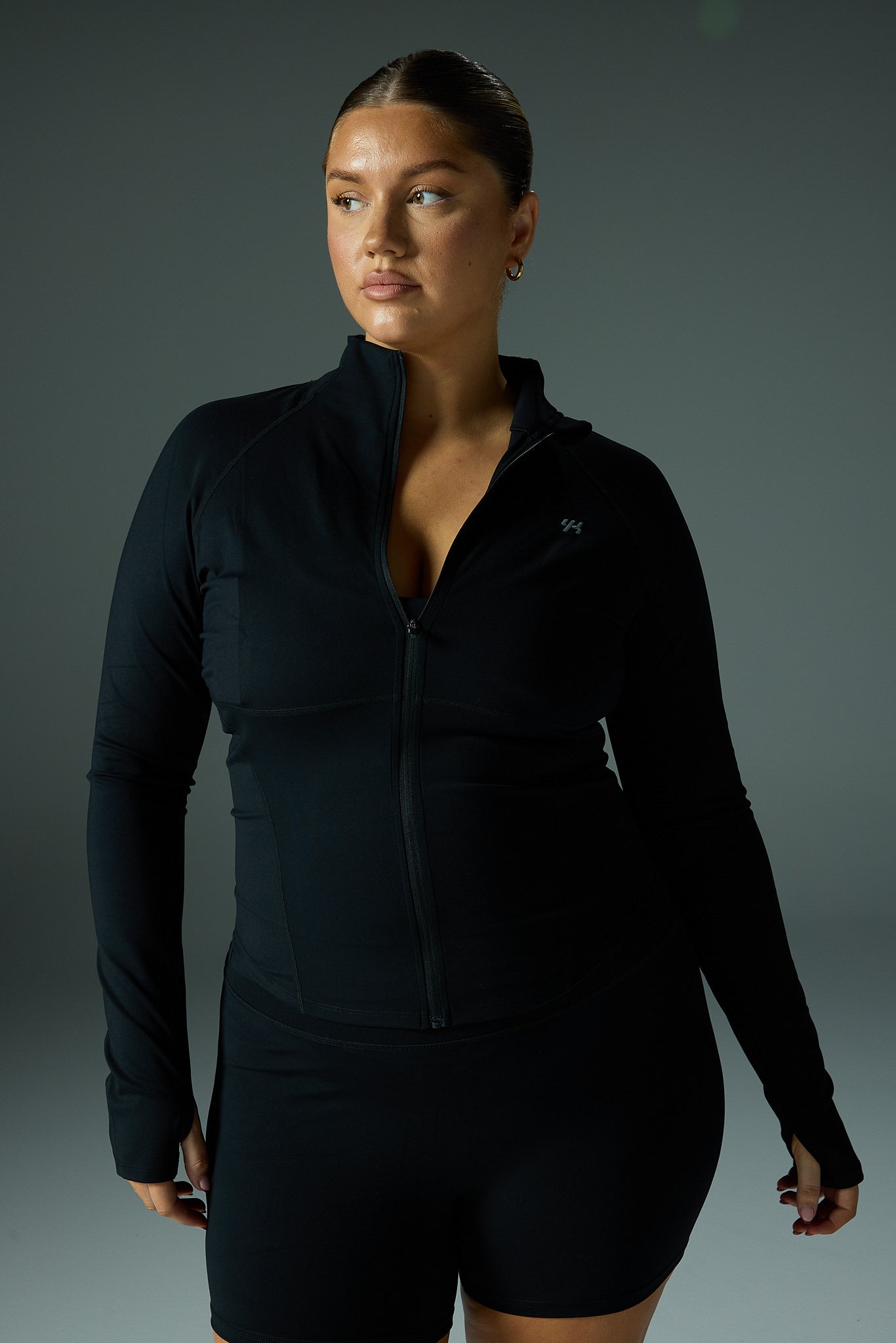 YK Move Sculpt Zip-Up Jacket | Black