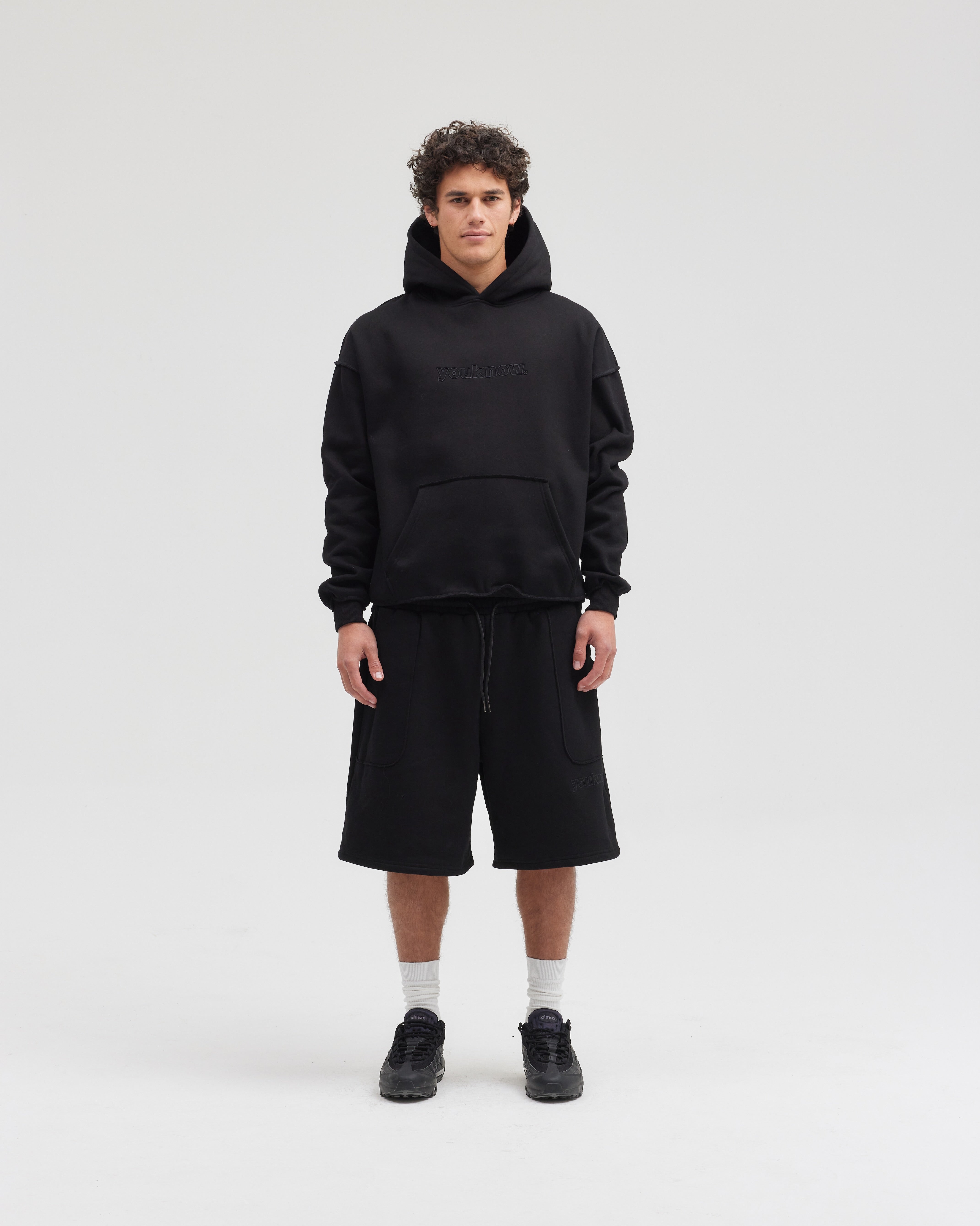Exposed Seam Shorts | Black