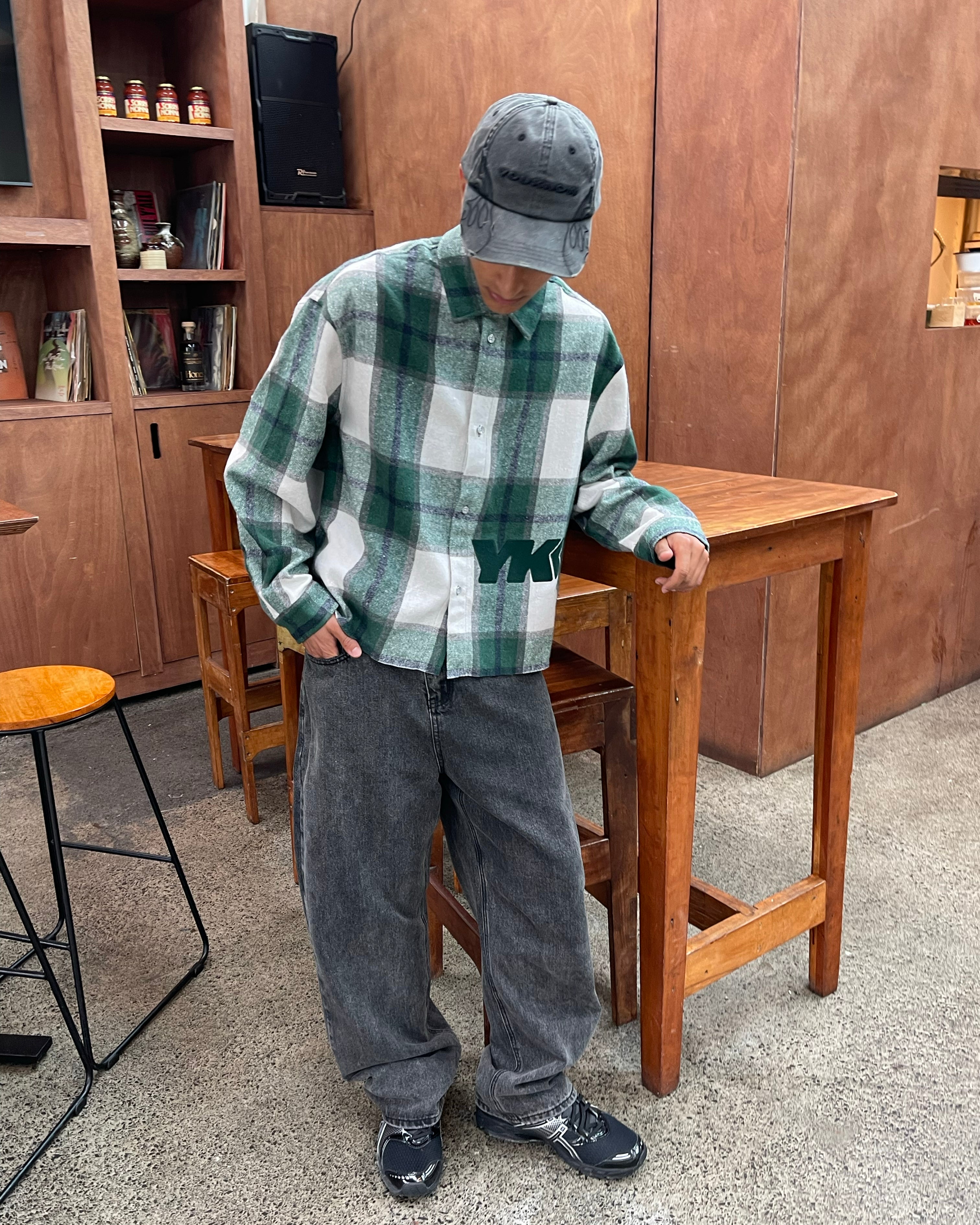 Flannel Overshirt | Green Plaid