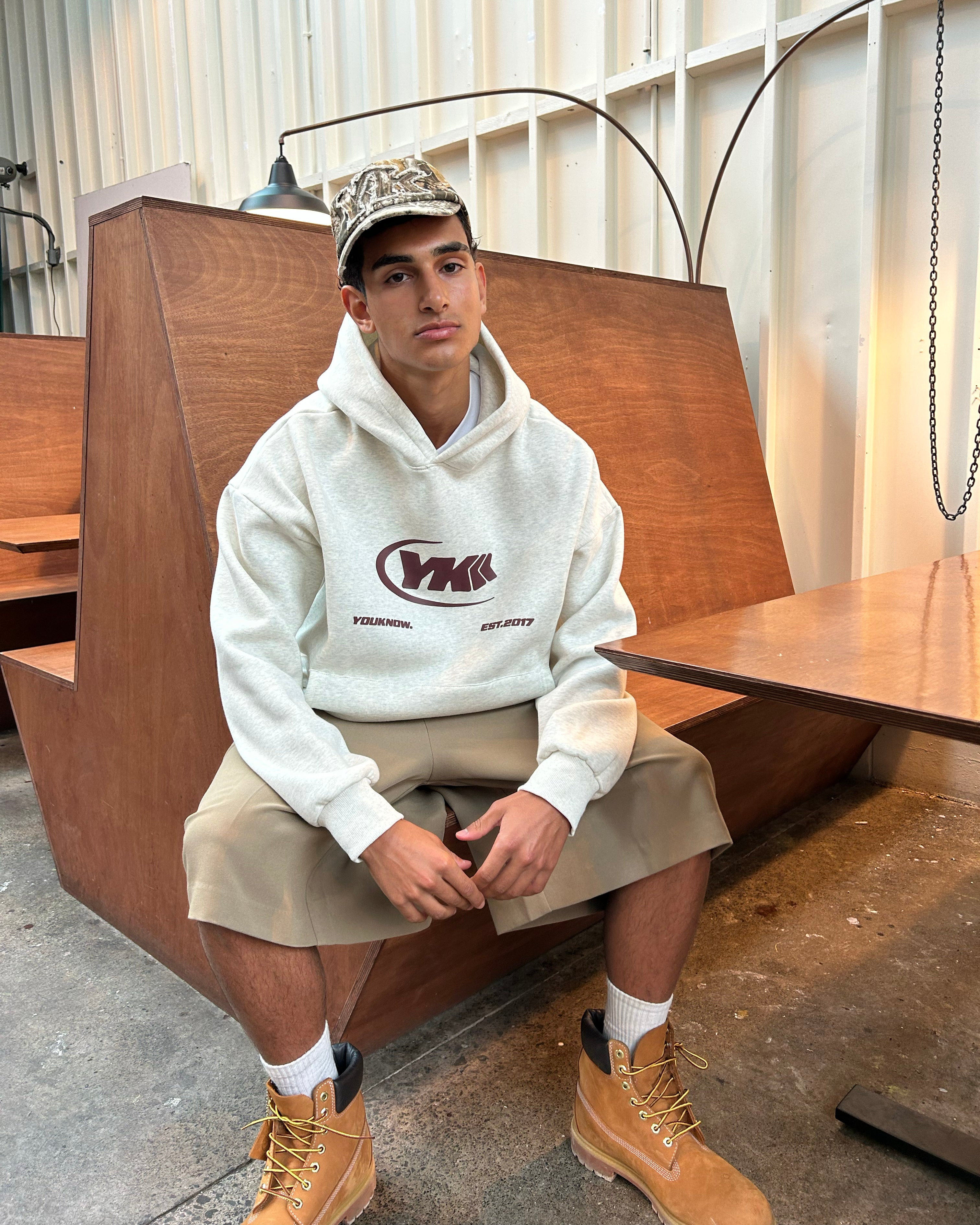 Icon Hoodie | White Marle