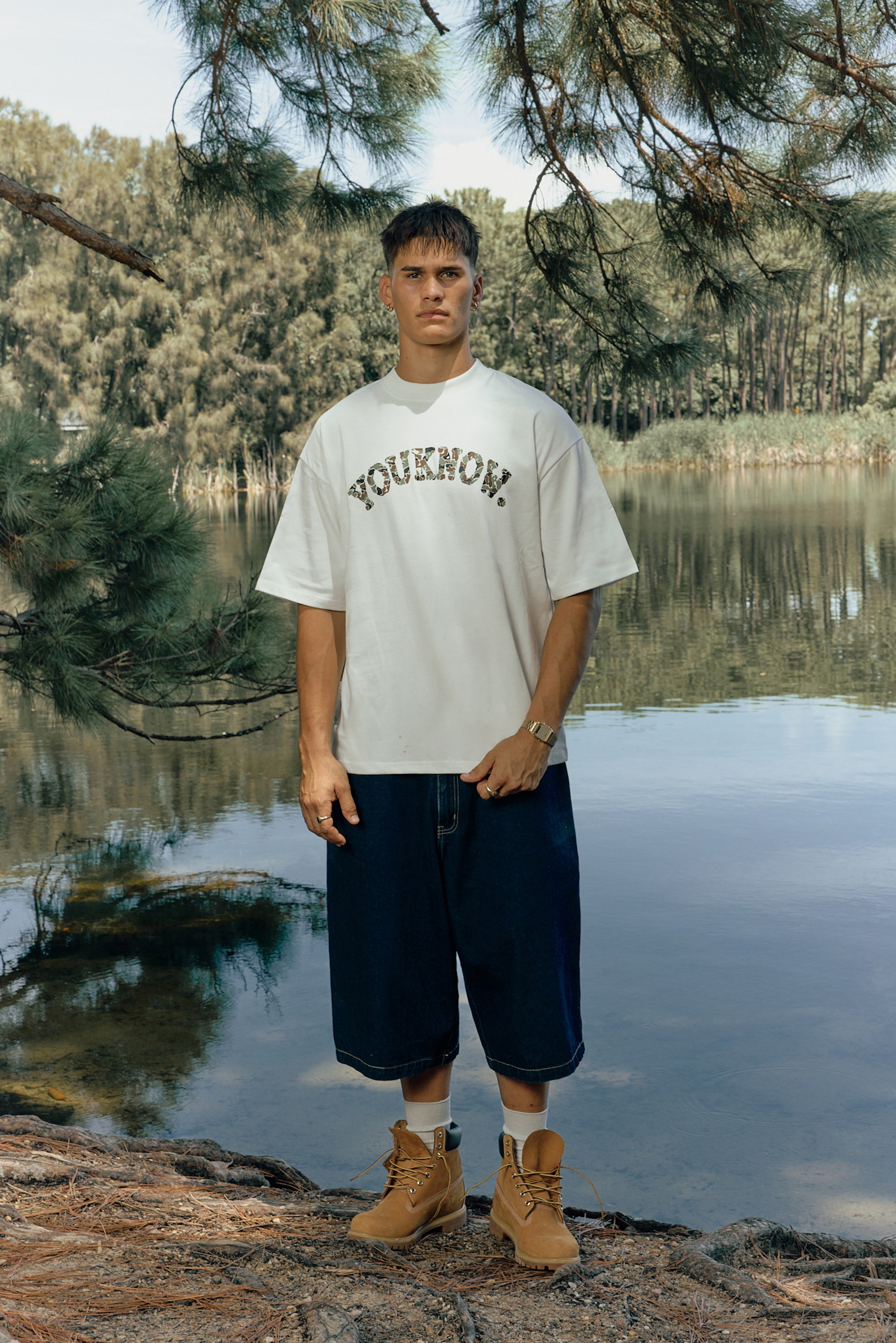 CAMO TEE | White