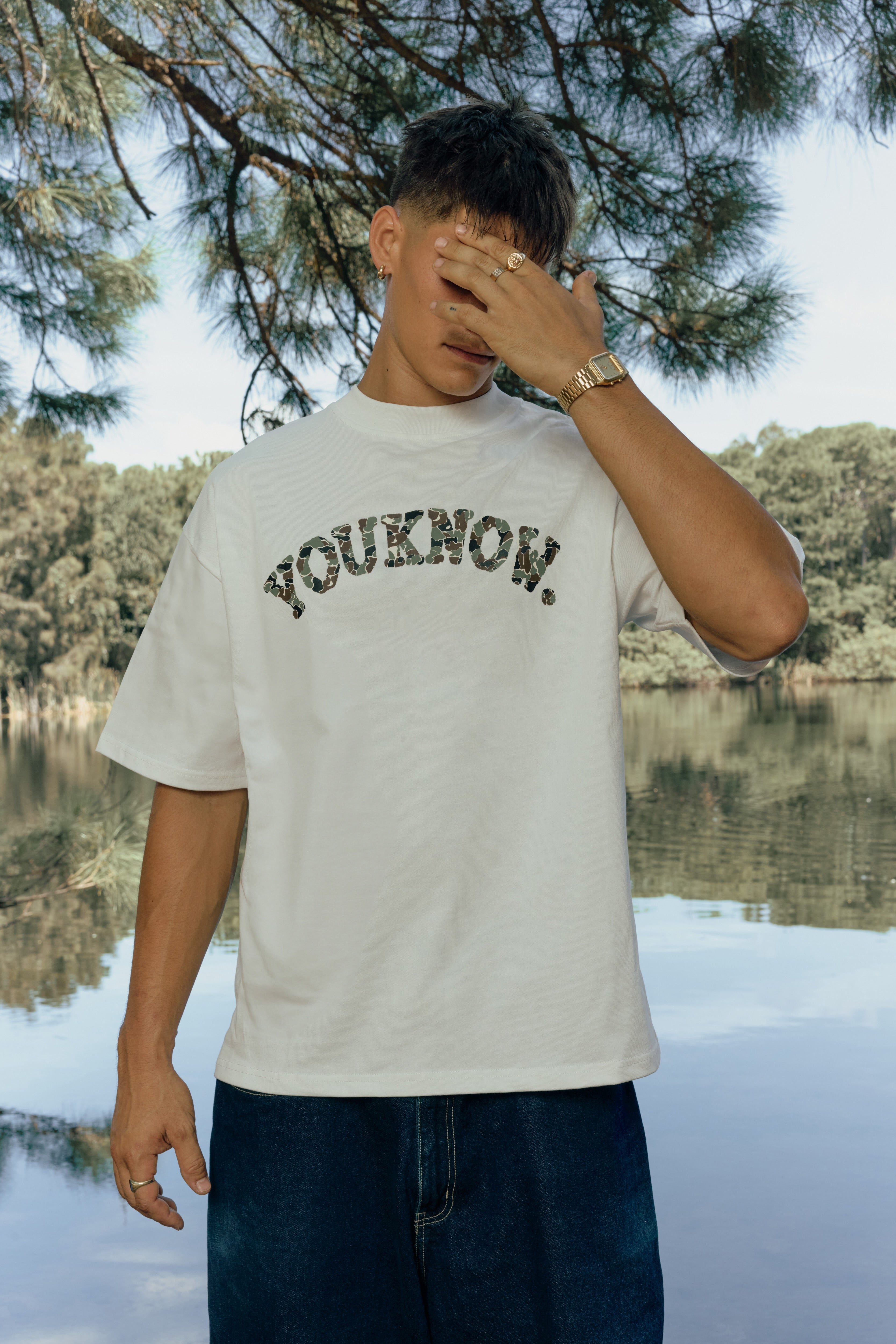 CAMO TEE | White