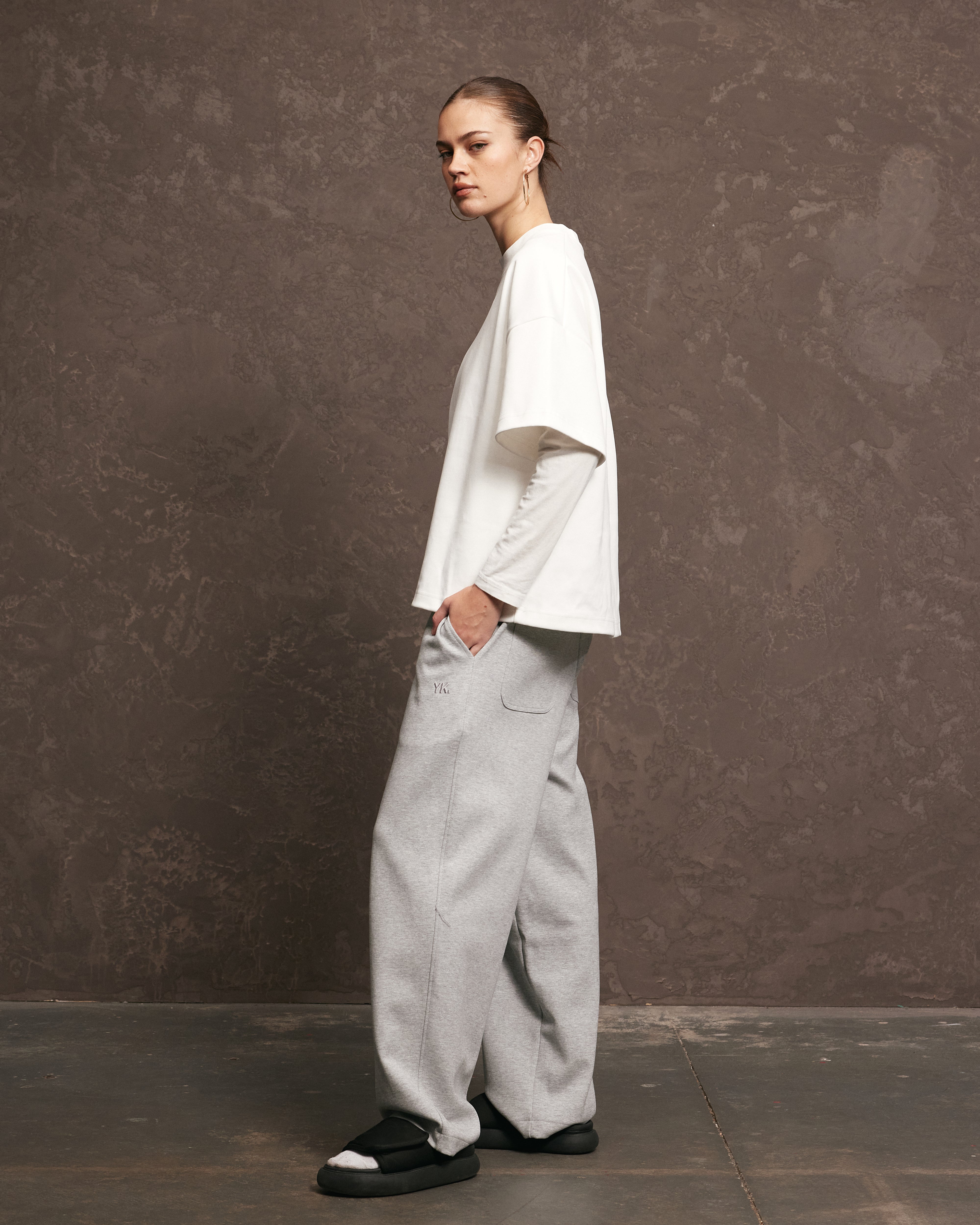 Nothing Wide Leg Sweatpants | Heather Grey