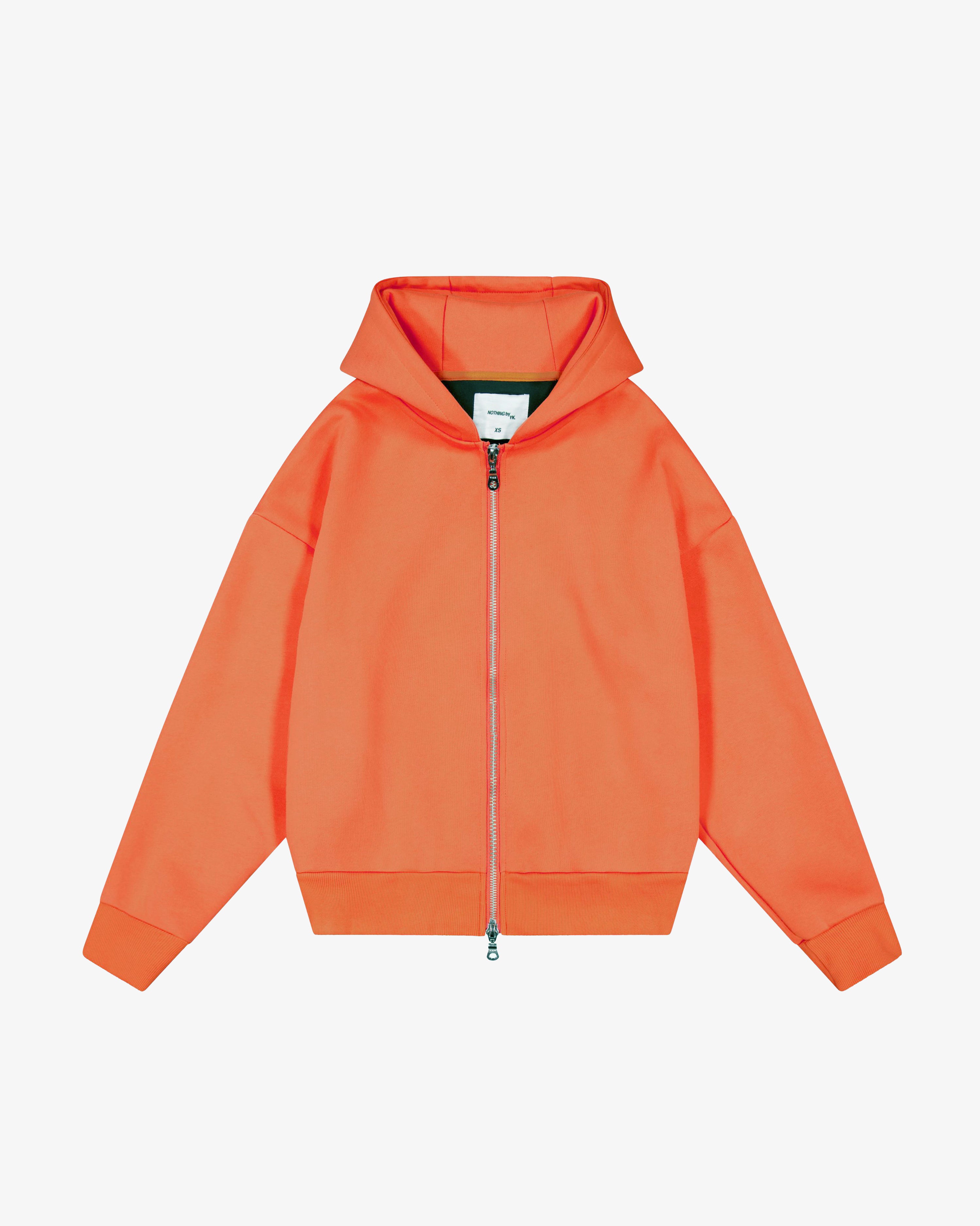 Nothing Zip Up Hoodie 2.0 | Persimmon – YOUKNOW. CLOTHING