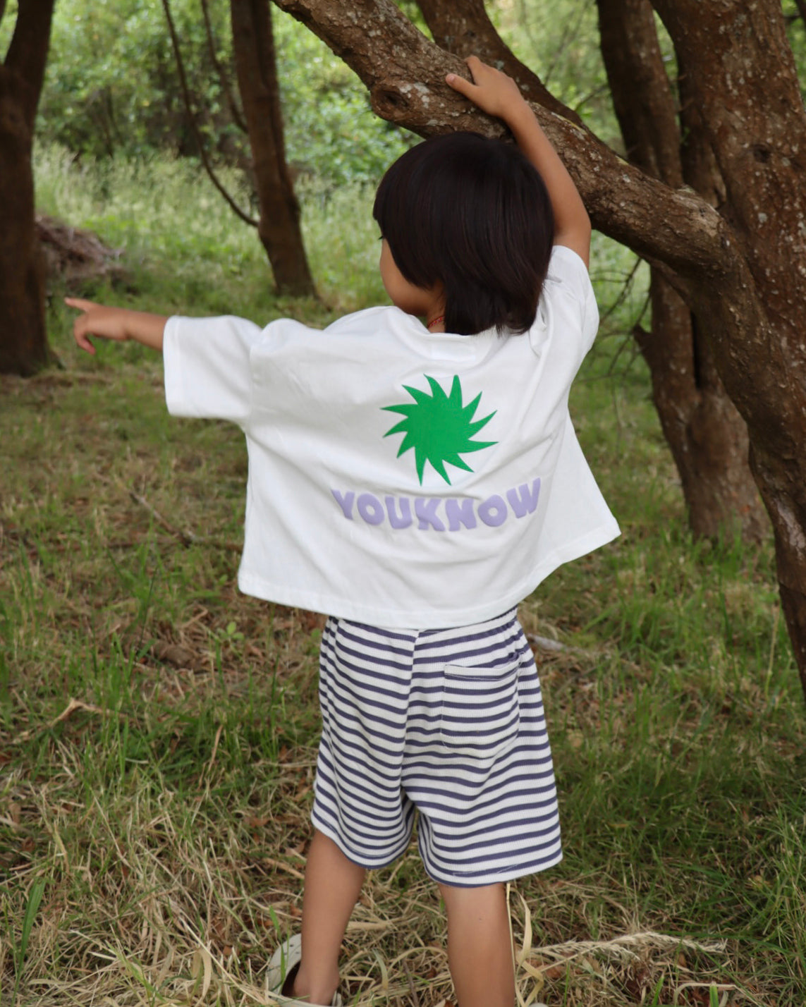 Kids Sun Tee | White