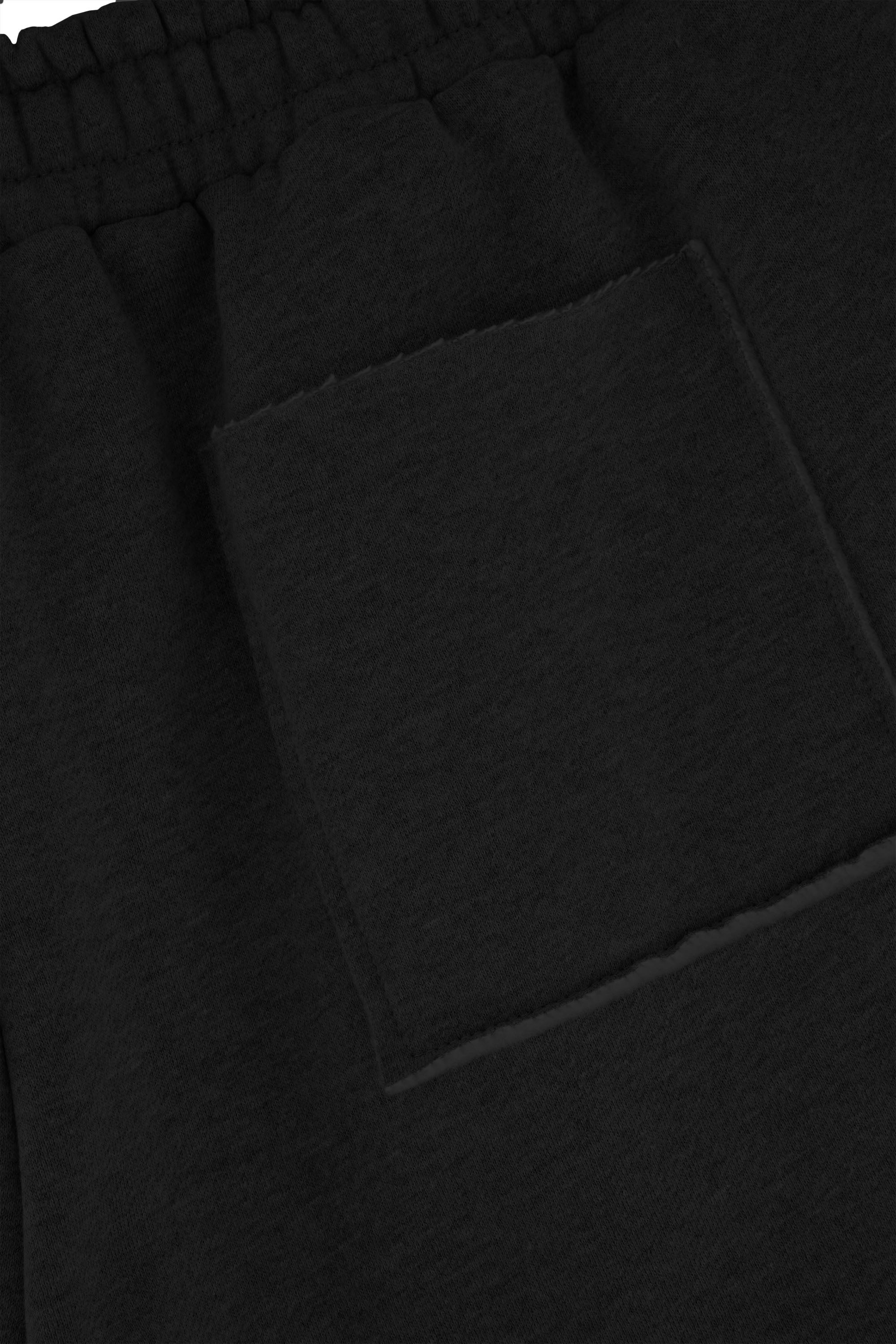 Exposed Seam Shorts | Black