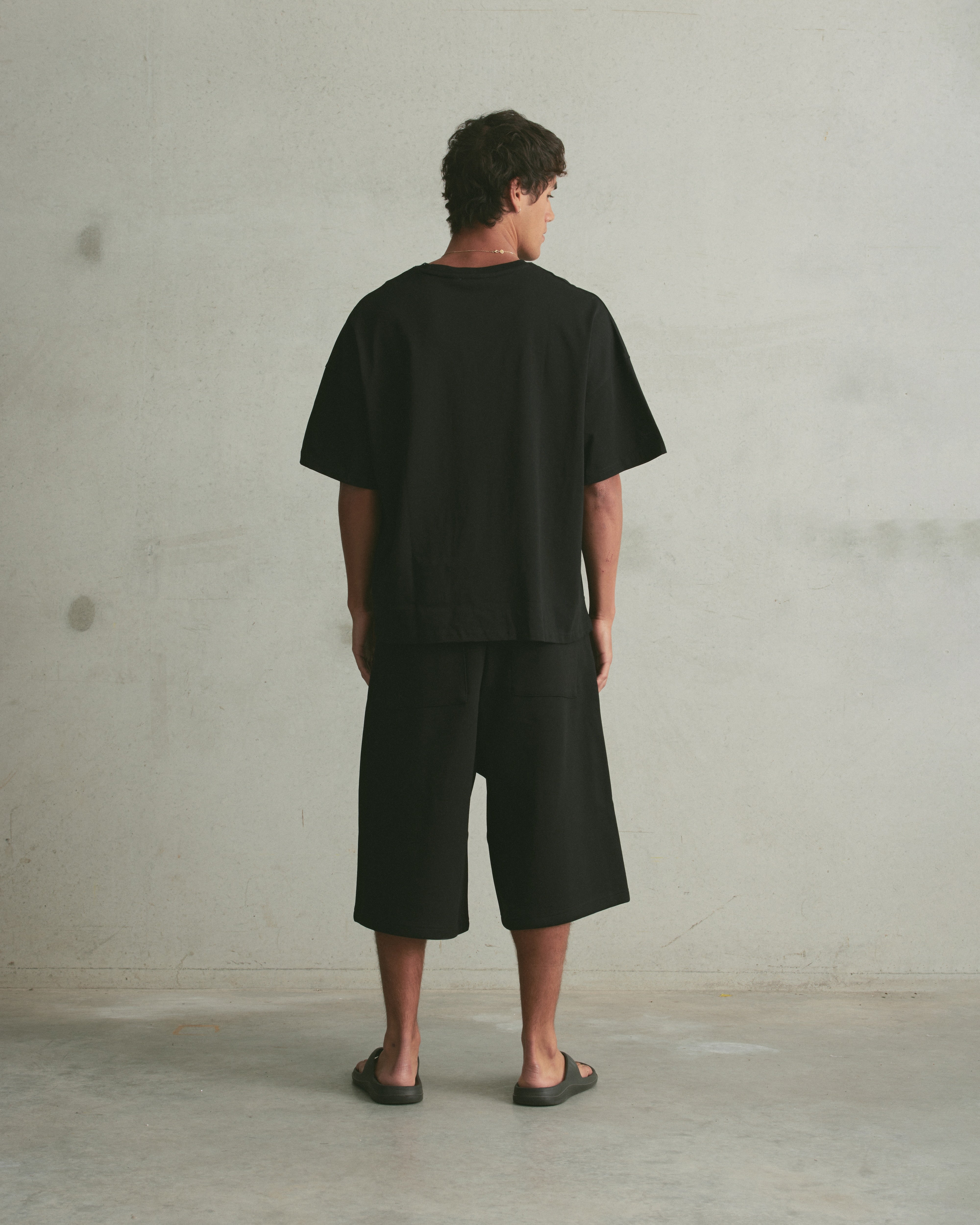 Puff Print Box Tee | Black