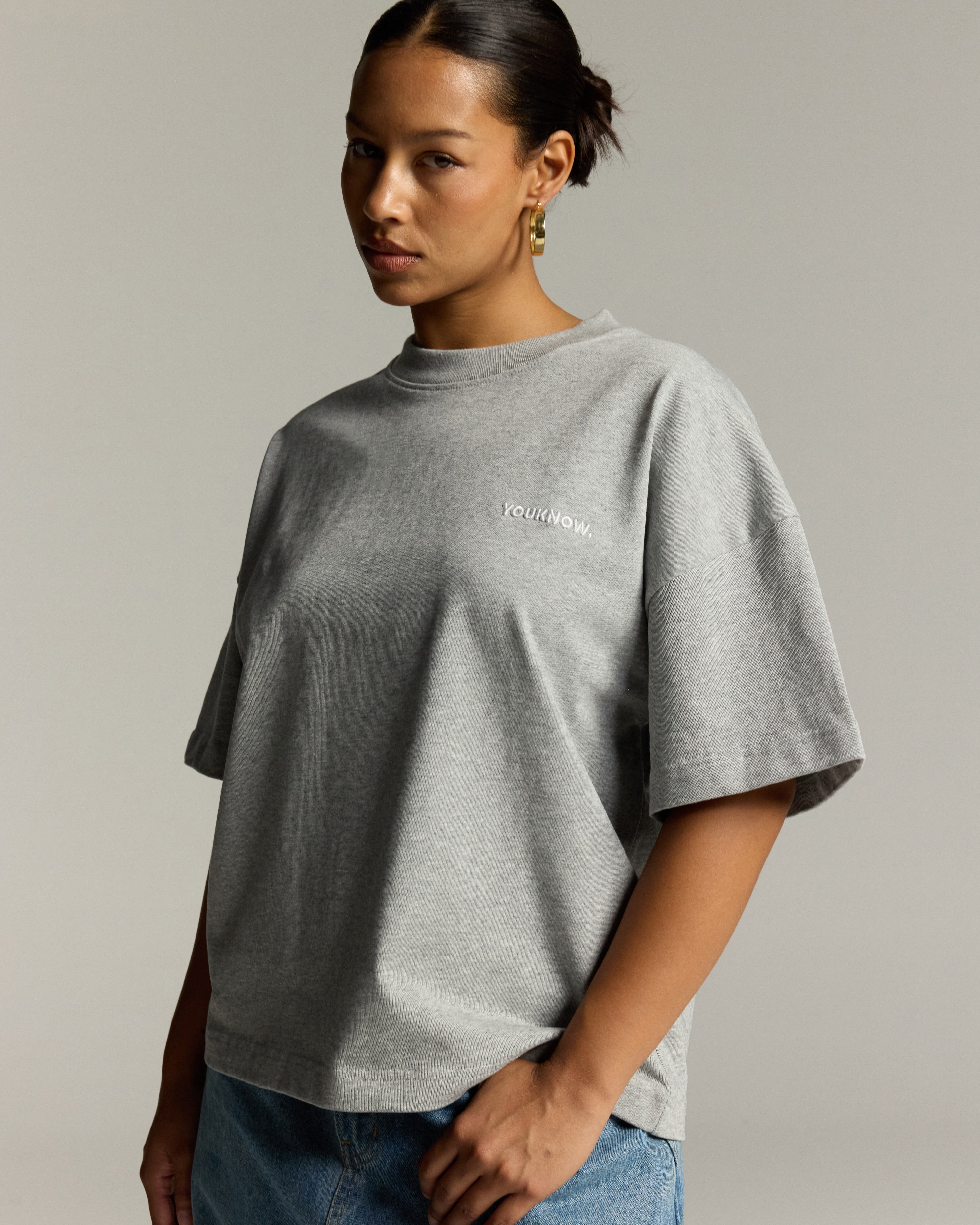 Core Box Heavyweight Tee | Heather Grey