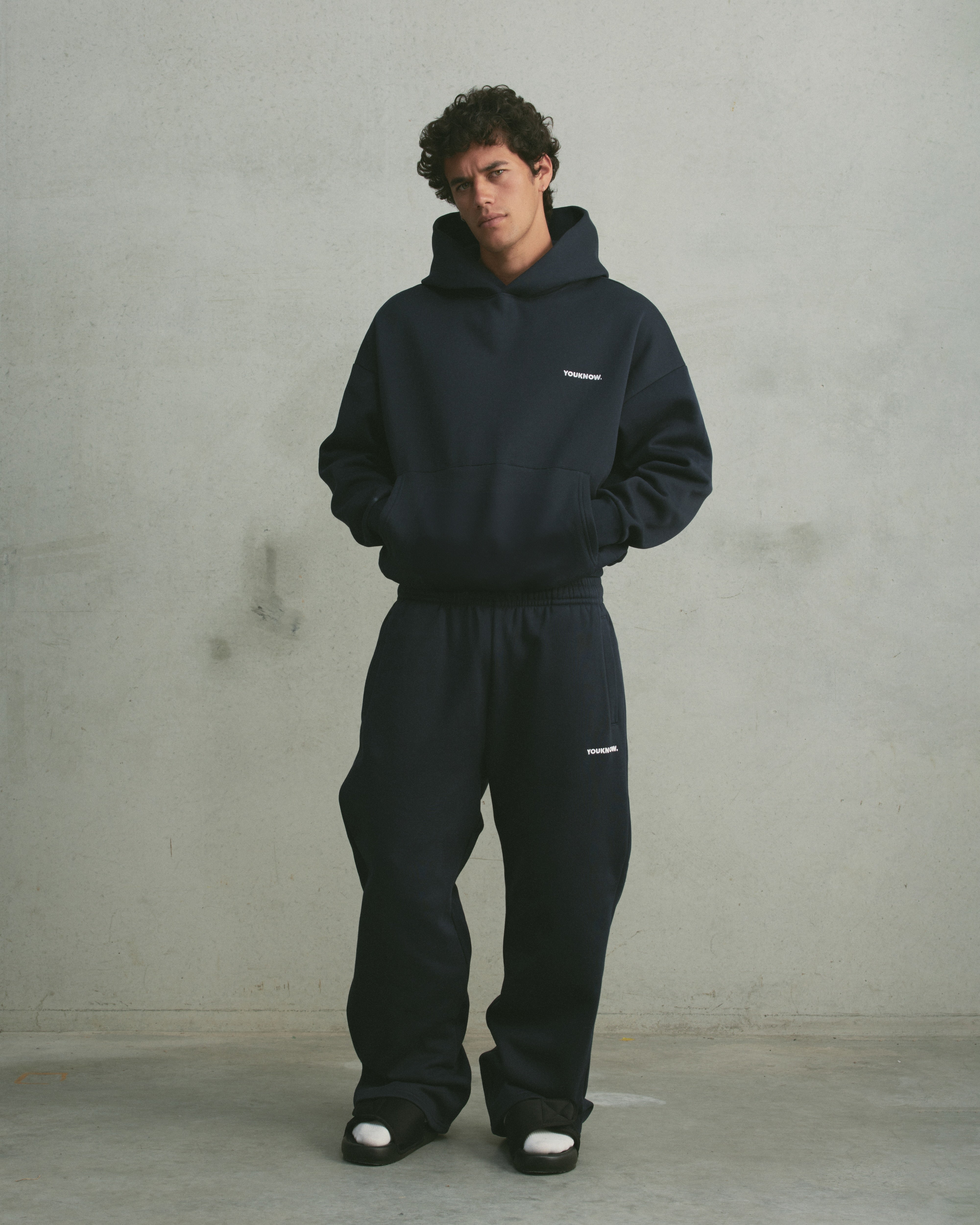 Core Wide Leg Sweatpants | Navy