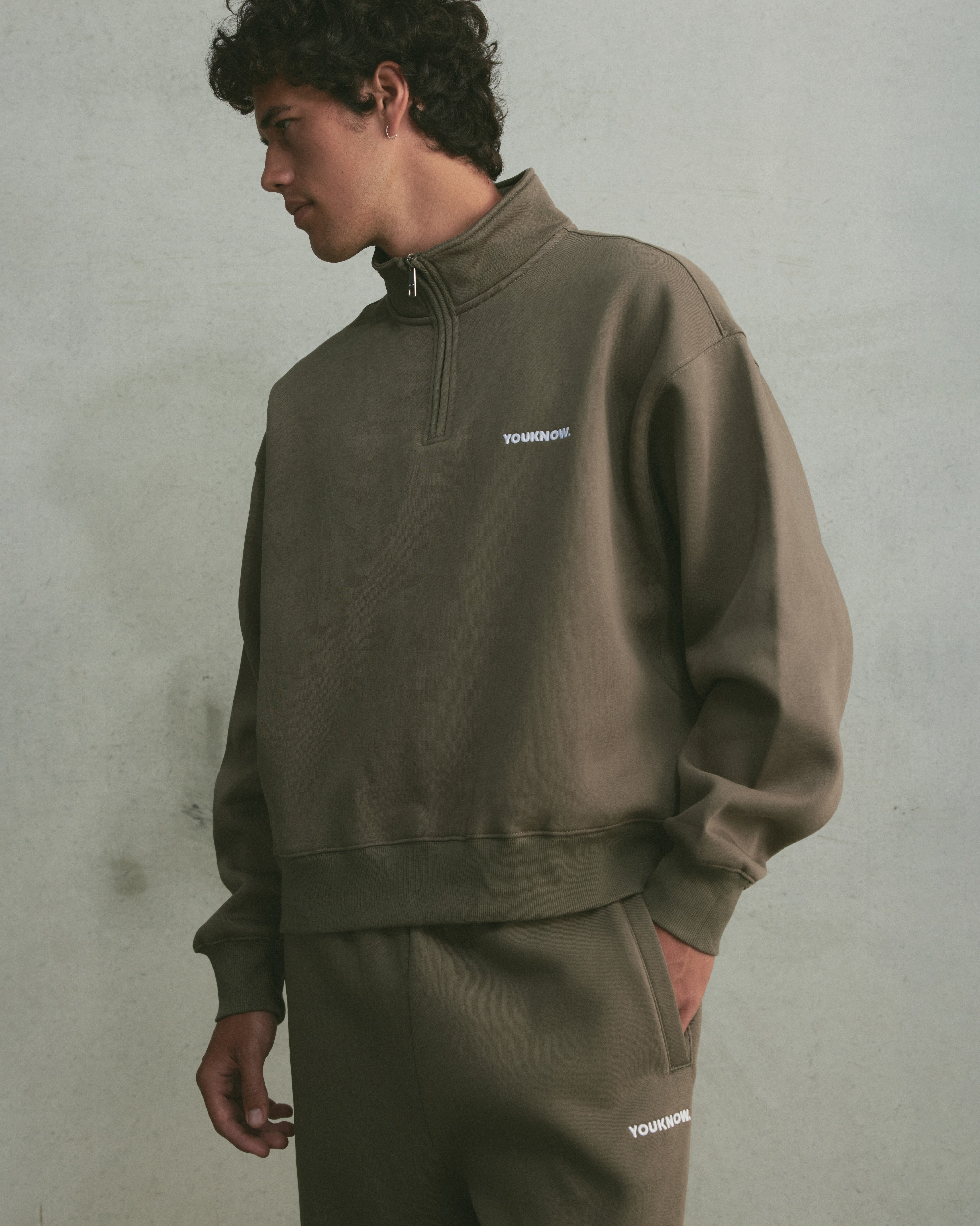 Core 1/4 Zip Pullover | Seaweed