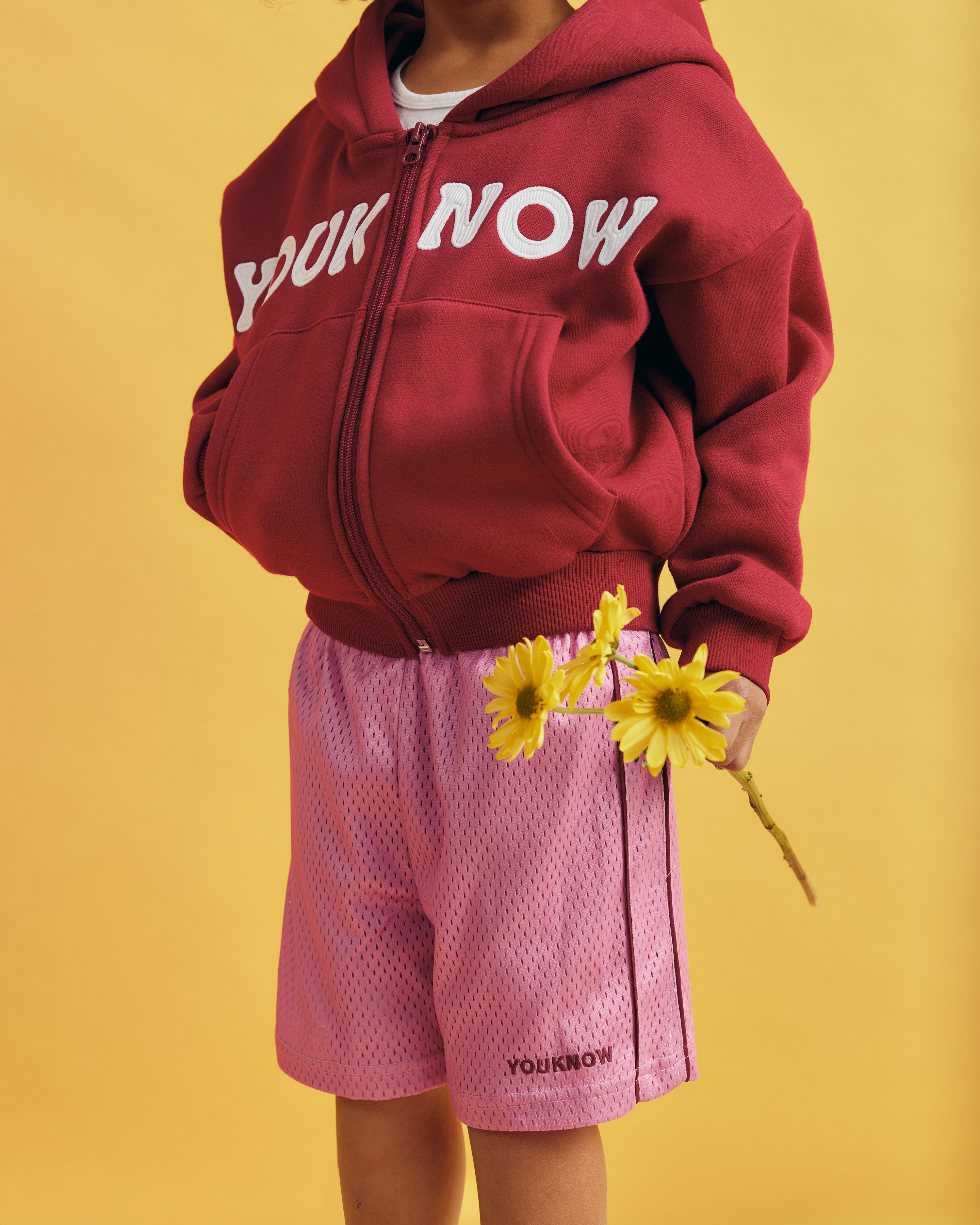 Kids Mesh Shorts | Pink