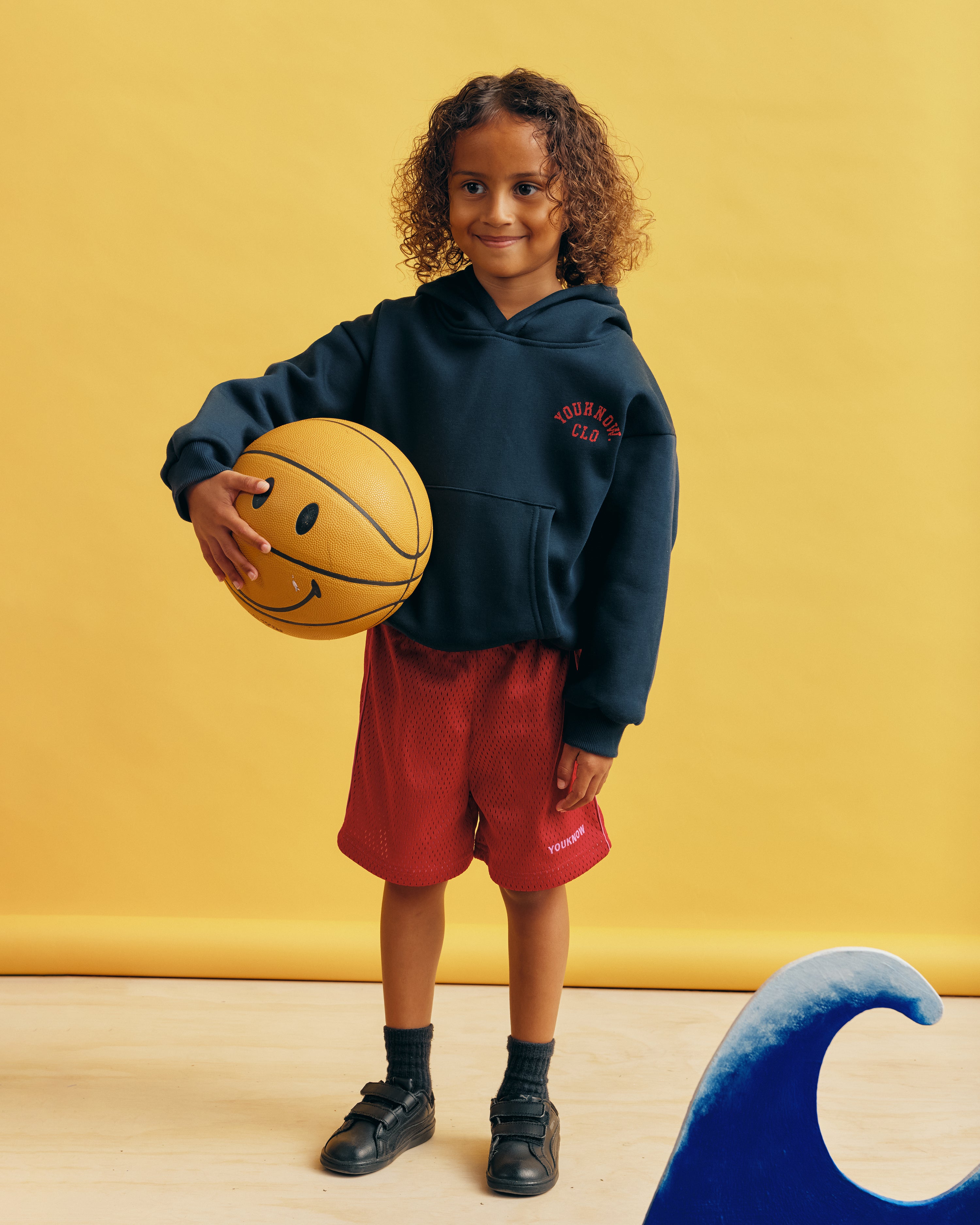 Kids Mesh Shorts | Red