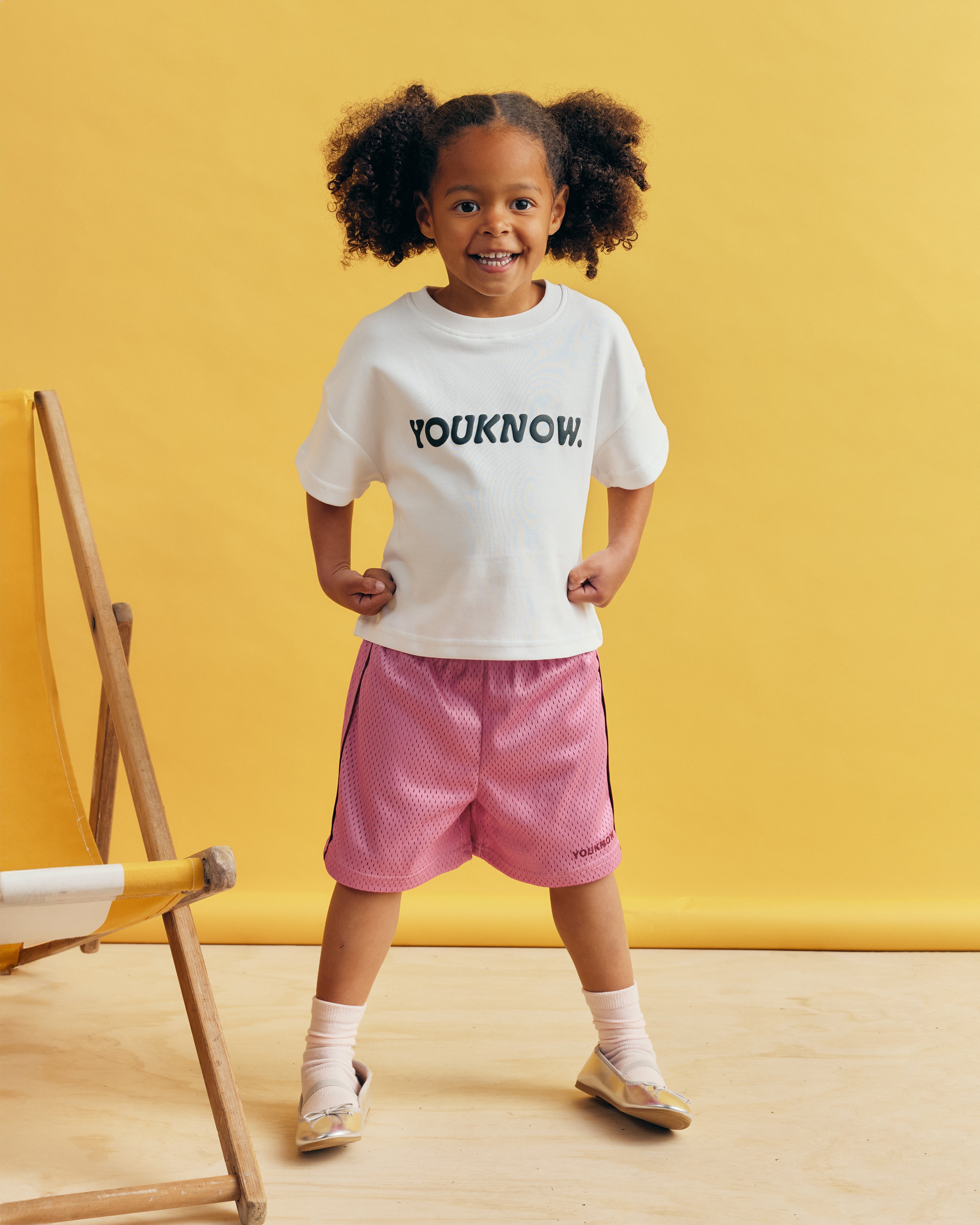 Kids Mesh Shorts | Pink