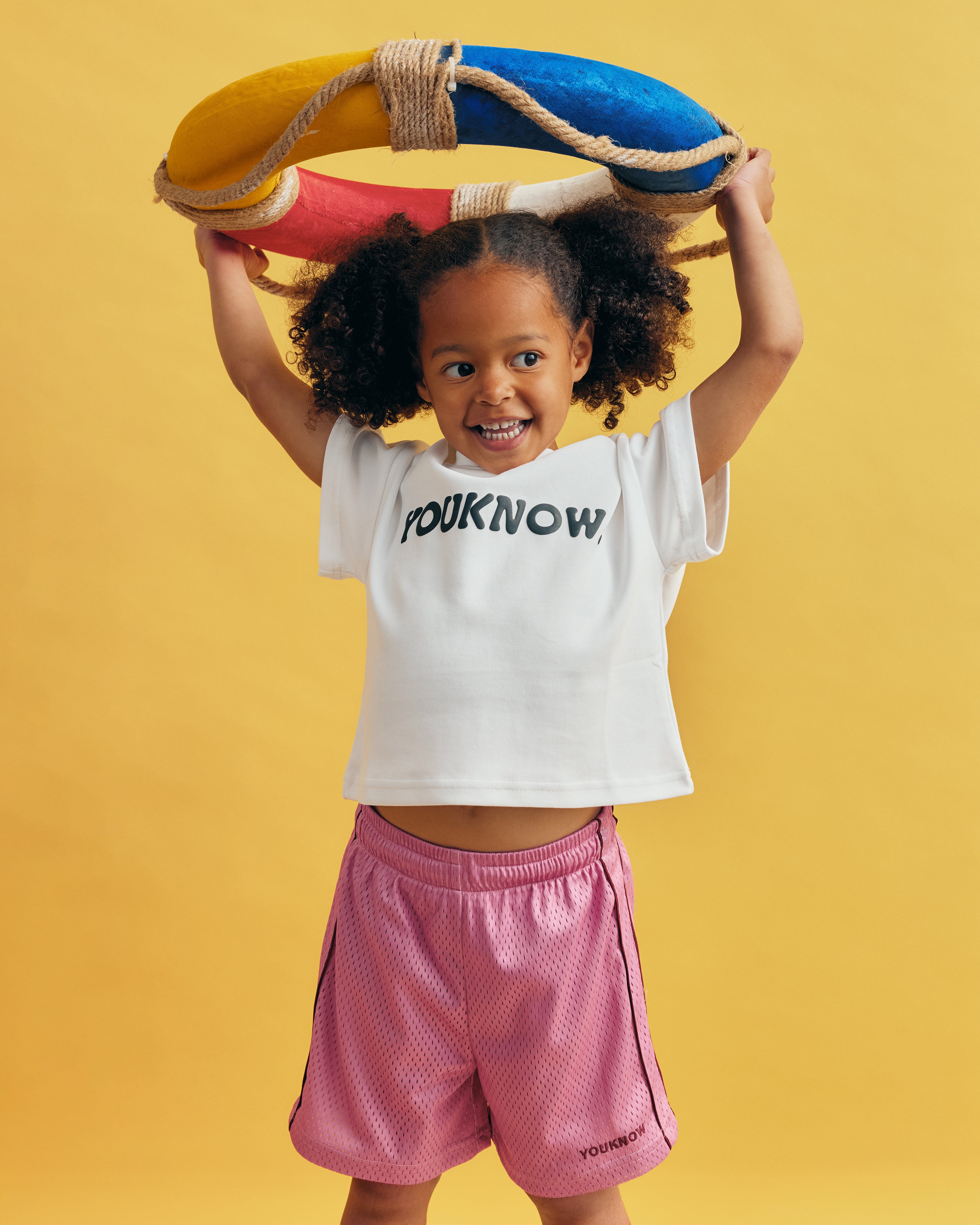 Kids Mesh Shorts | Pink