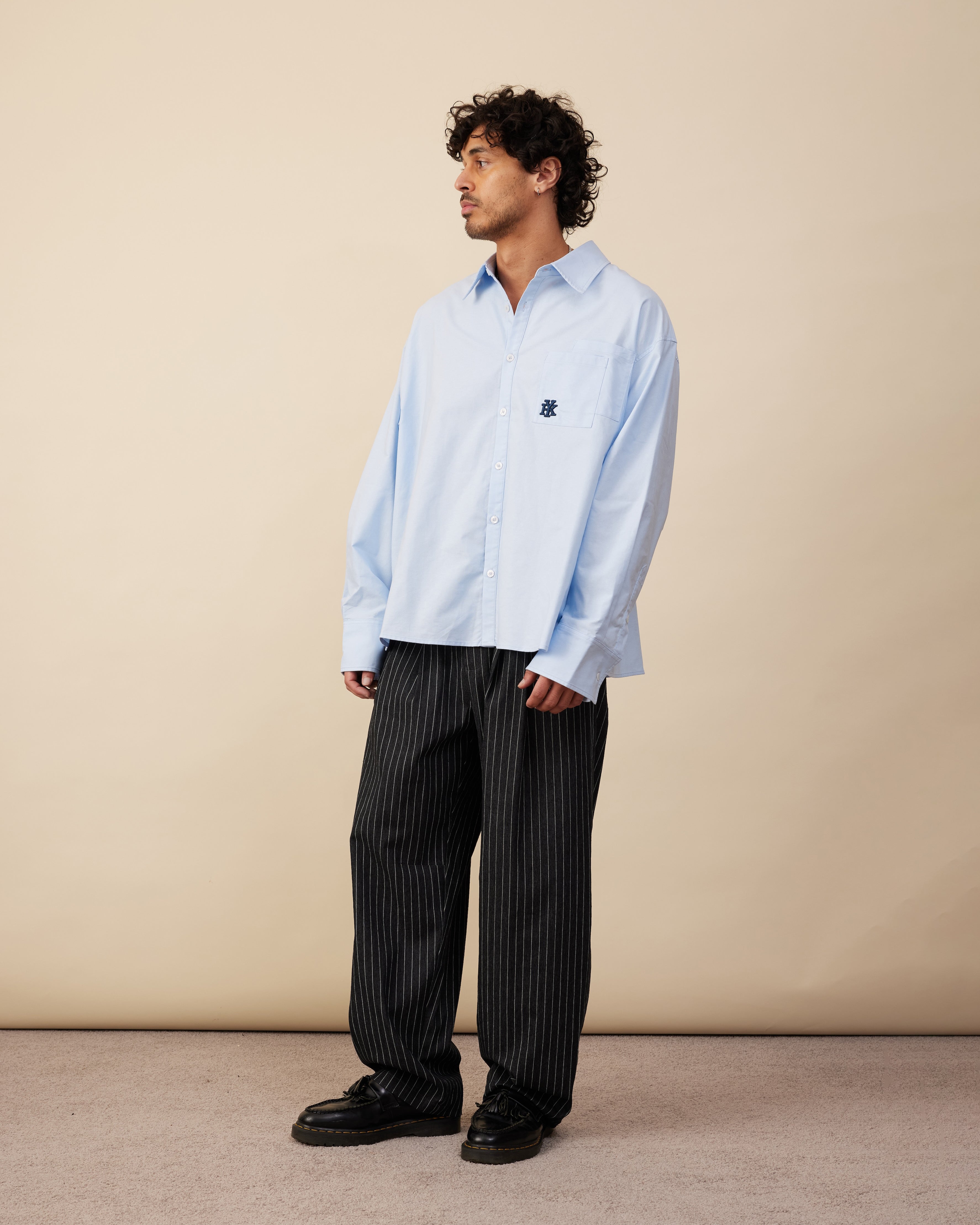 Double Pocket Longsleeve Shirt | Light Blue