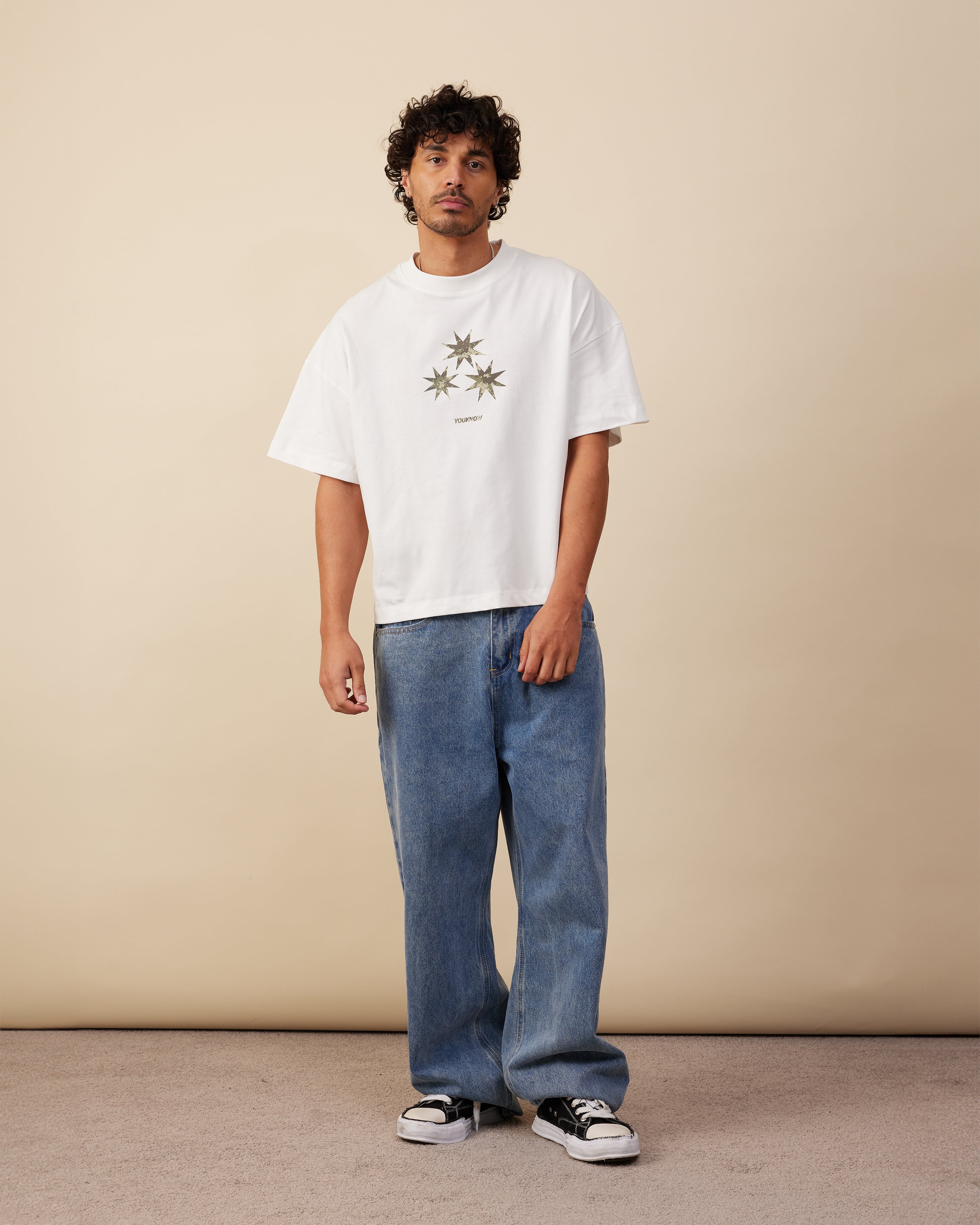 Star Box Tee | White