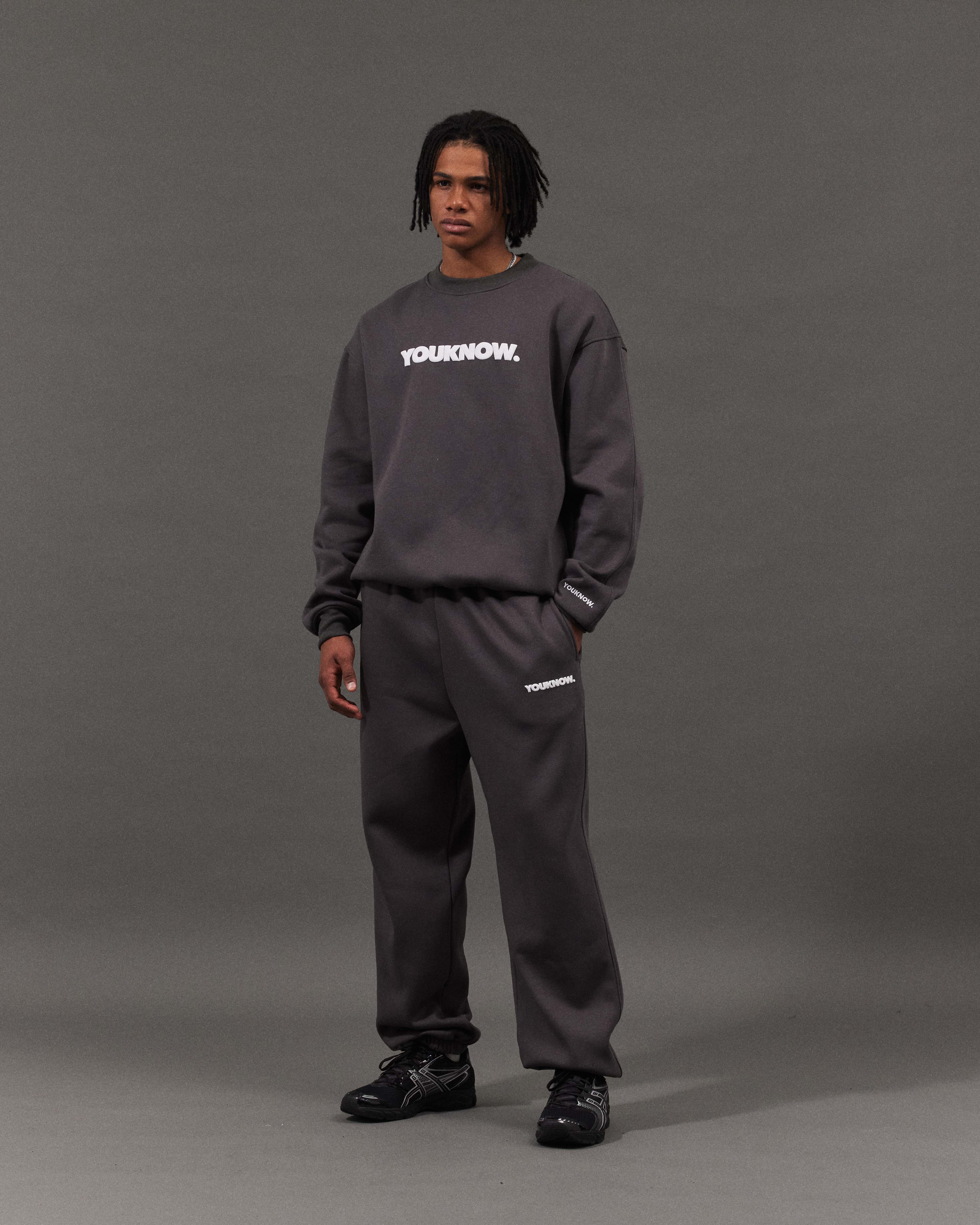 BLOCK CREWNECK | Slate