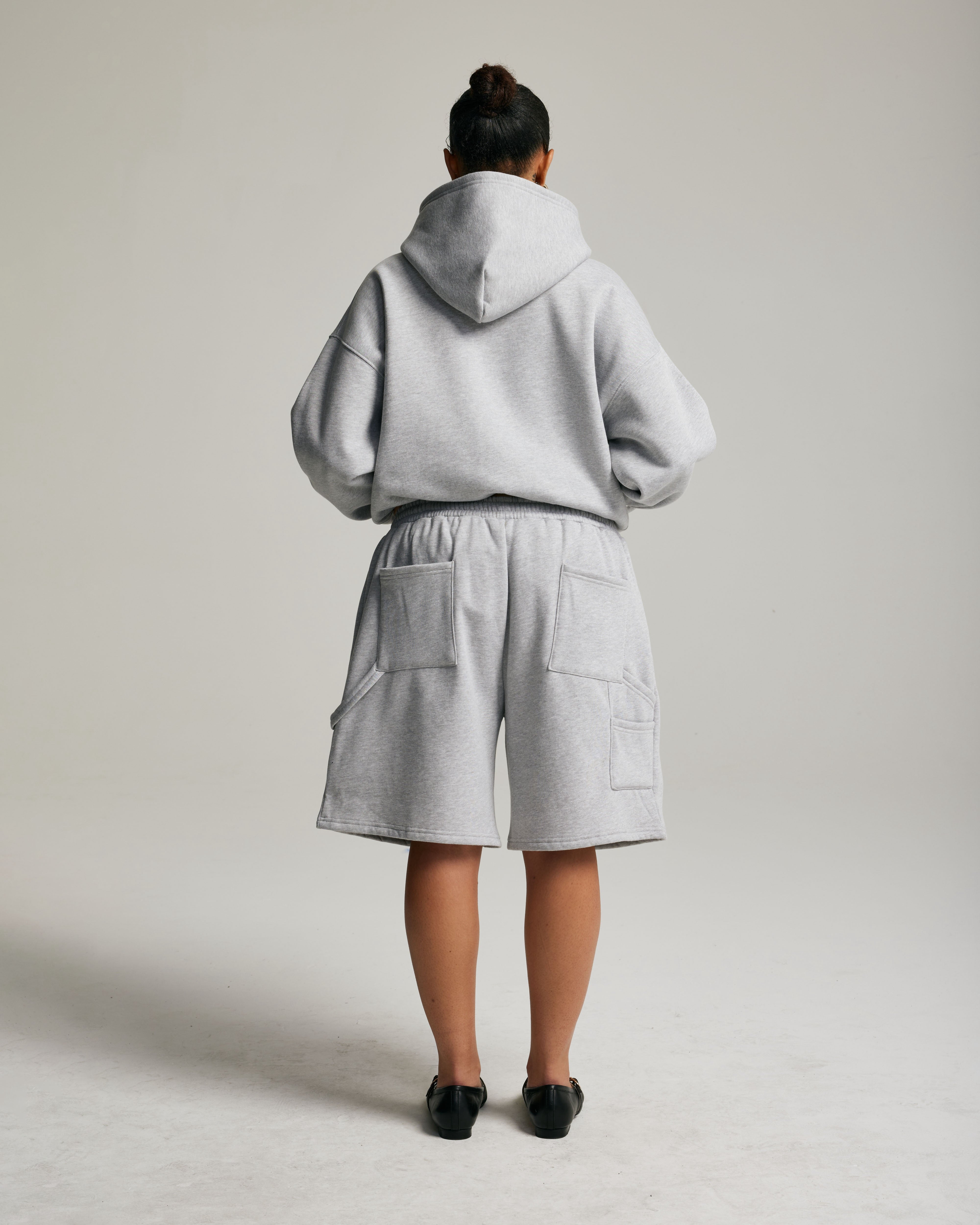 Core Oversized Shorts | Heather Grey