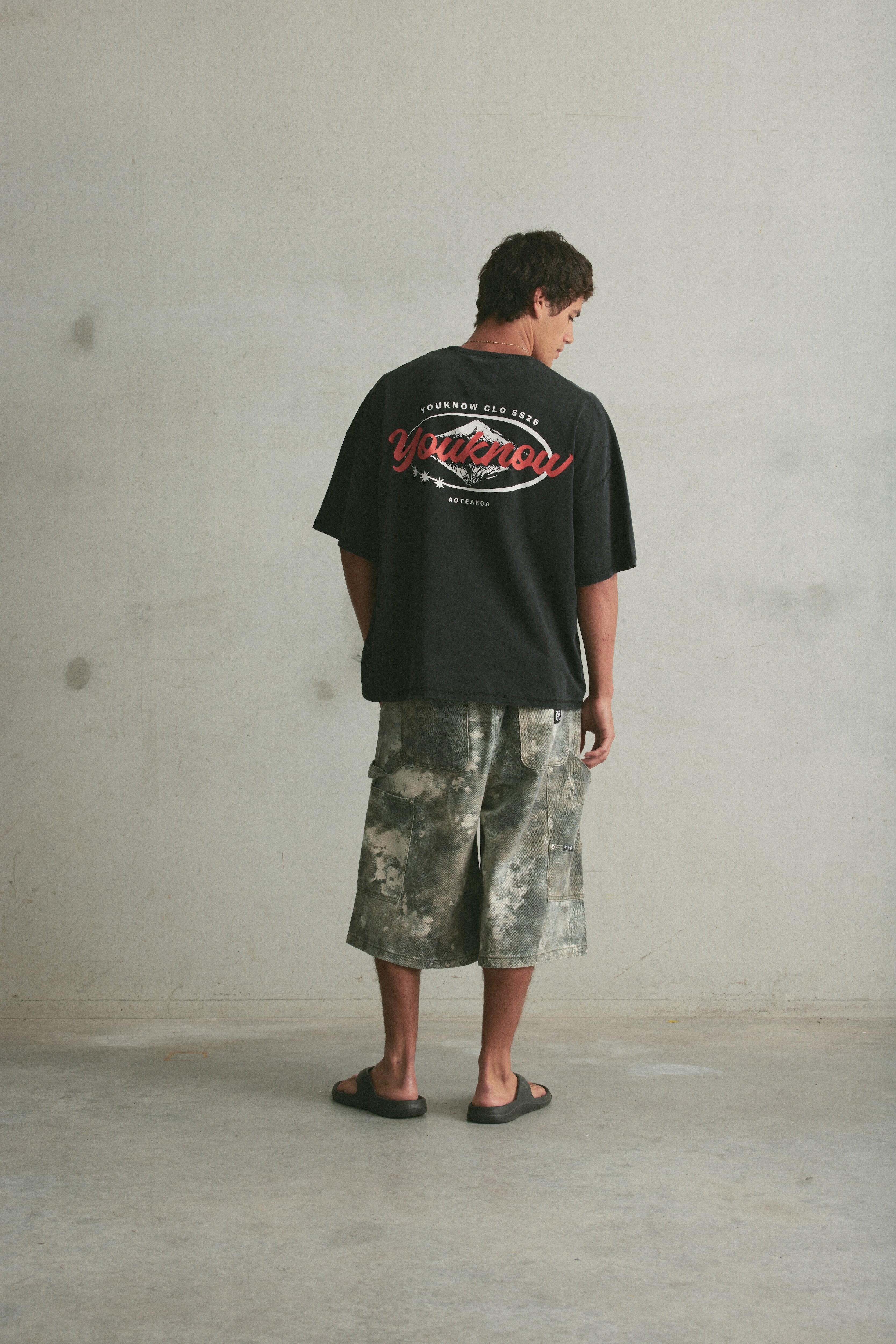 Aotearoa Tee SS | Washed Black