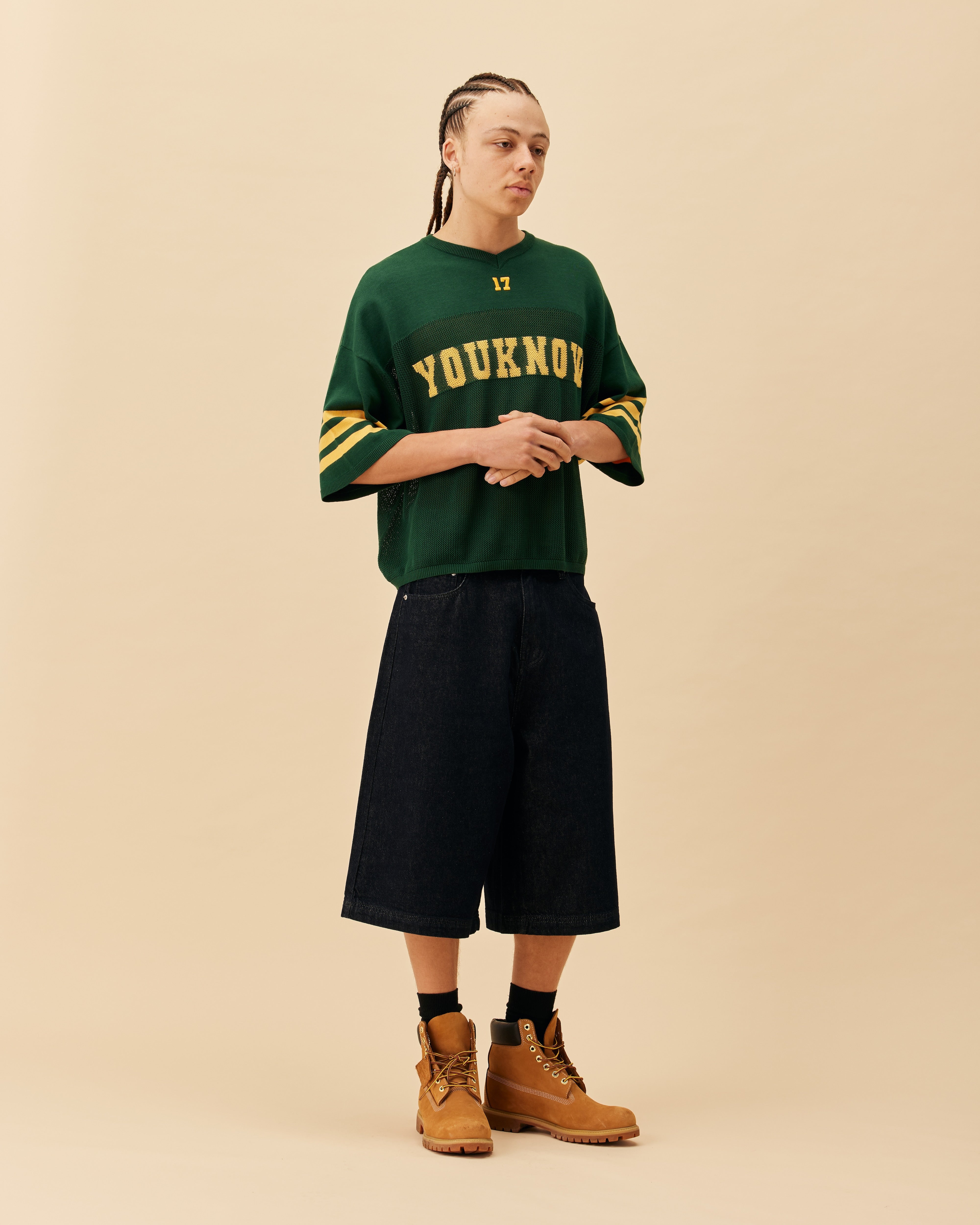 American Football Knit Jersey | Dark Green