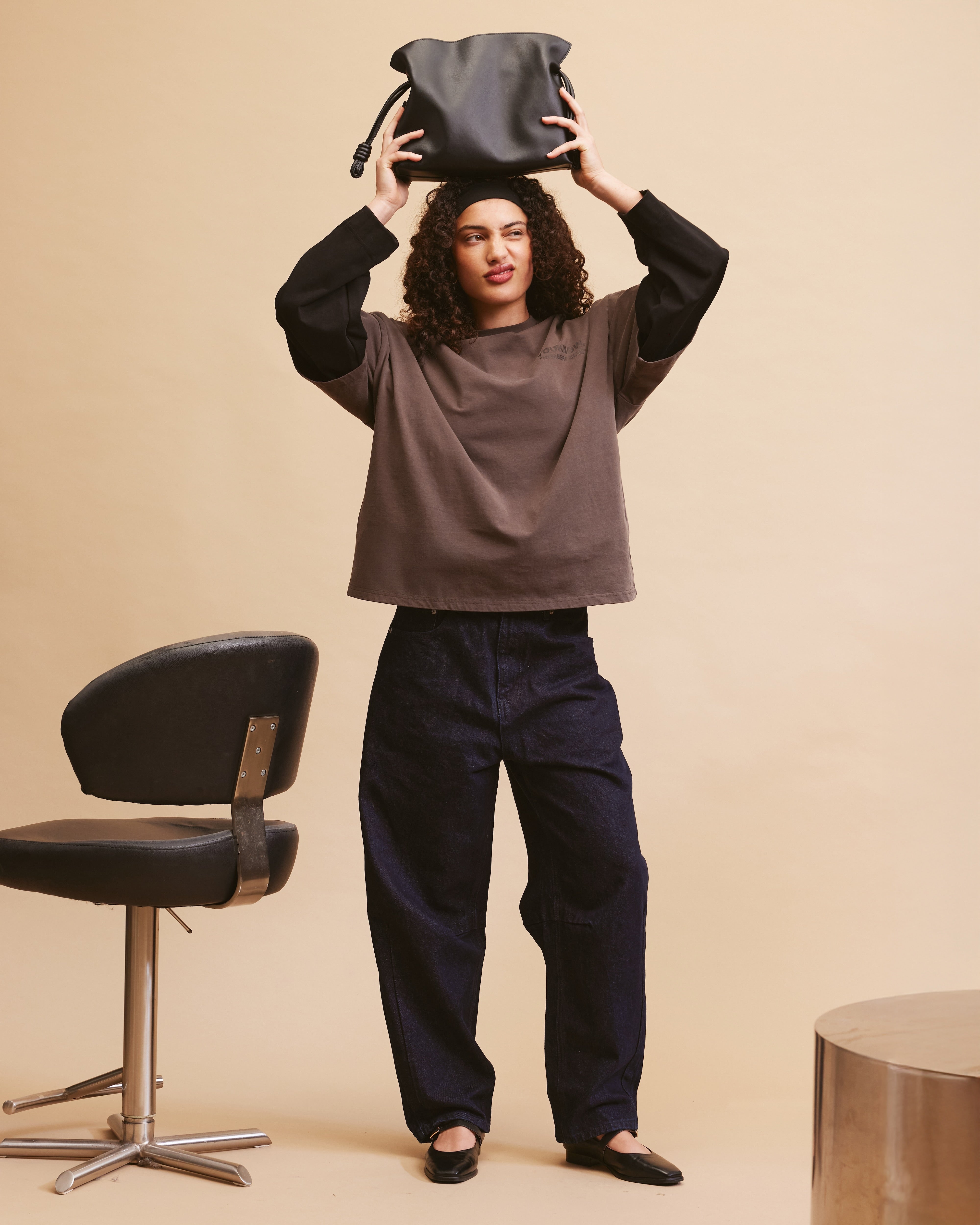 Members Club Tee | Washed Brown