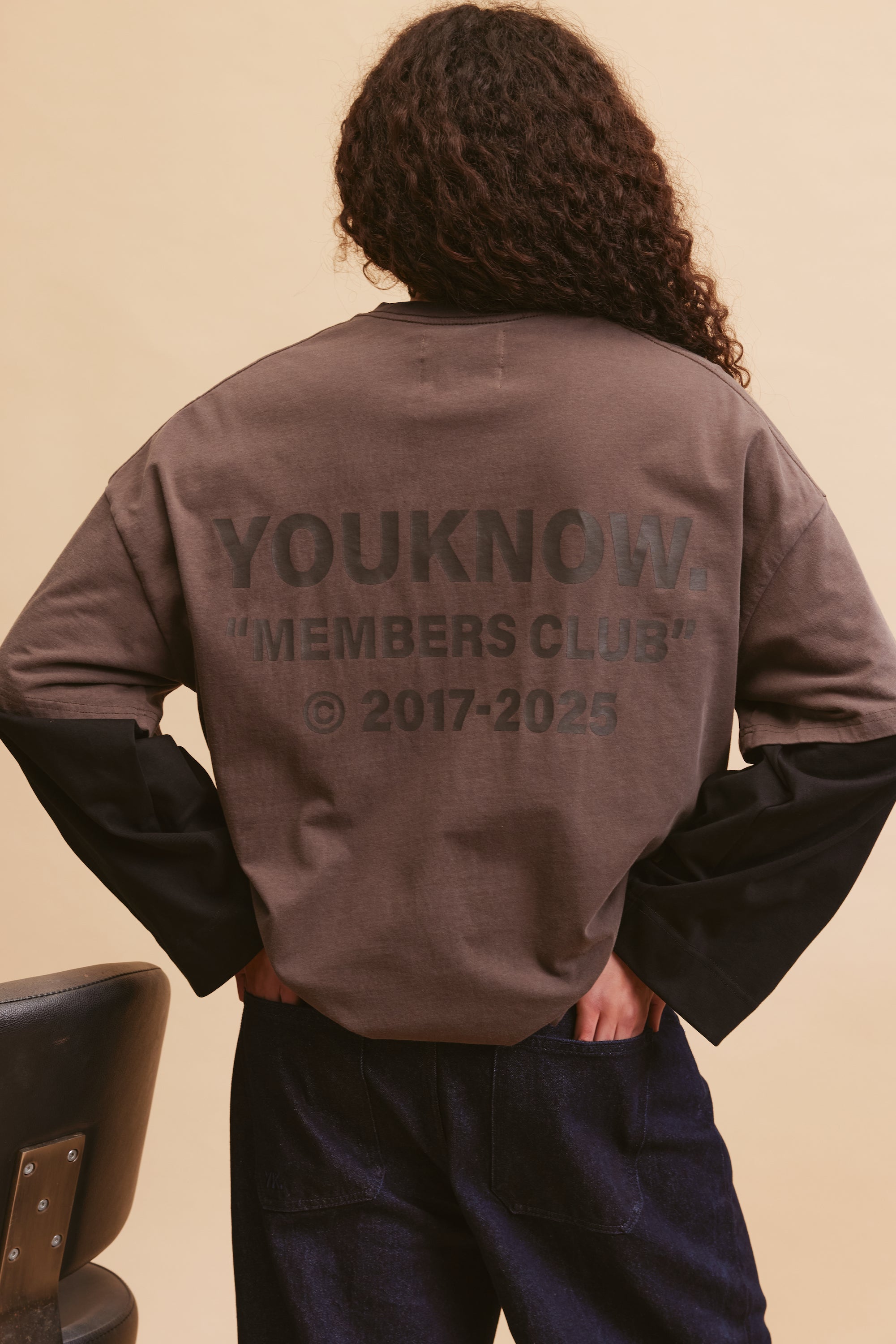 Members Club Tee | Washed Brown