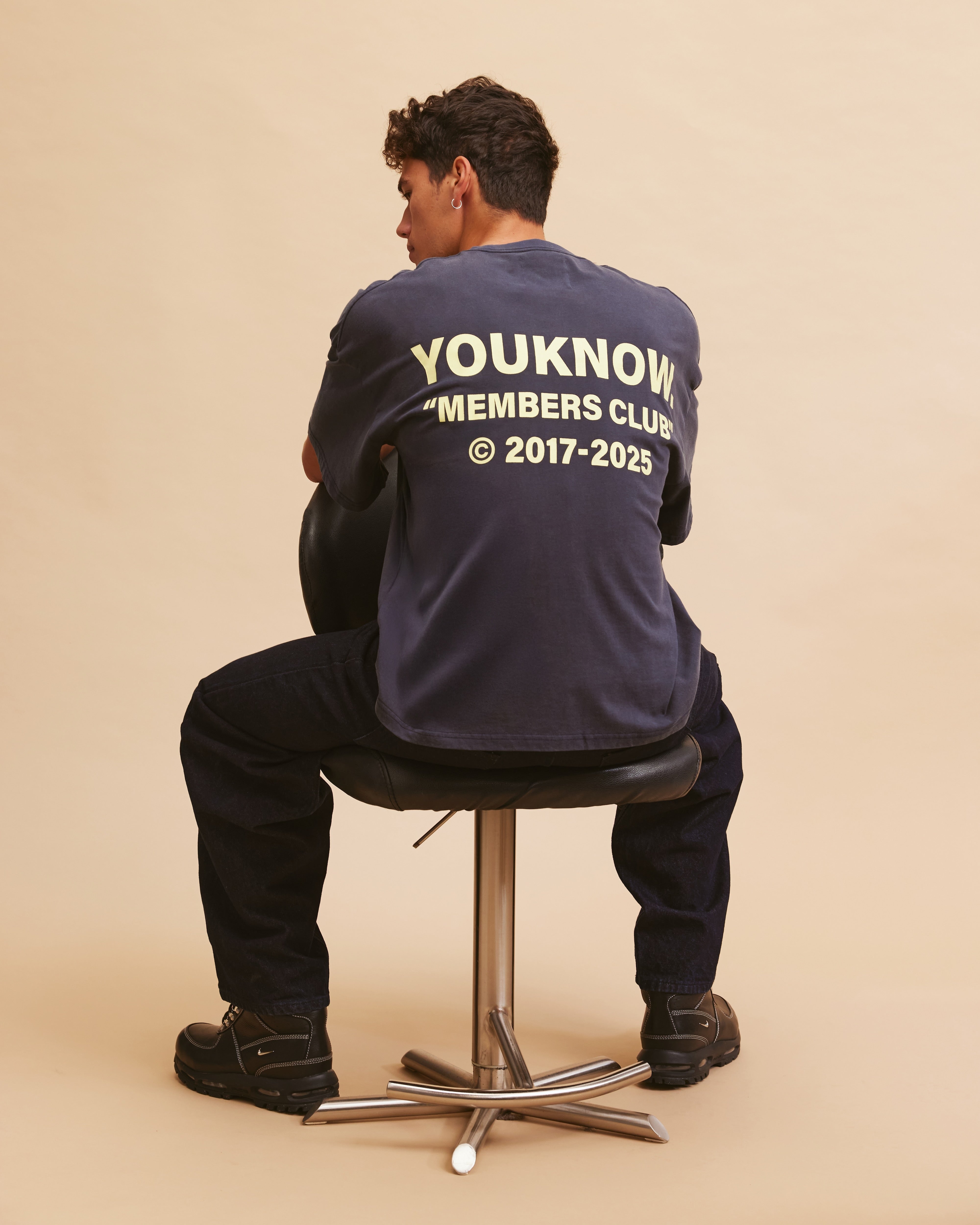 Members Club Tee | Washed Navy