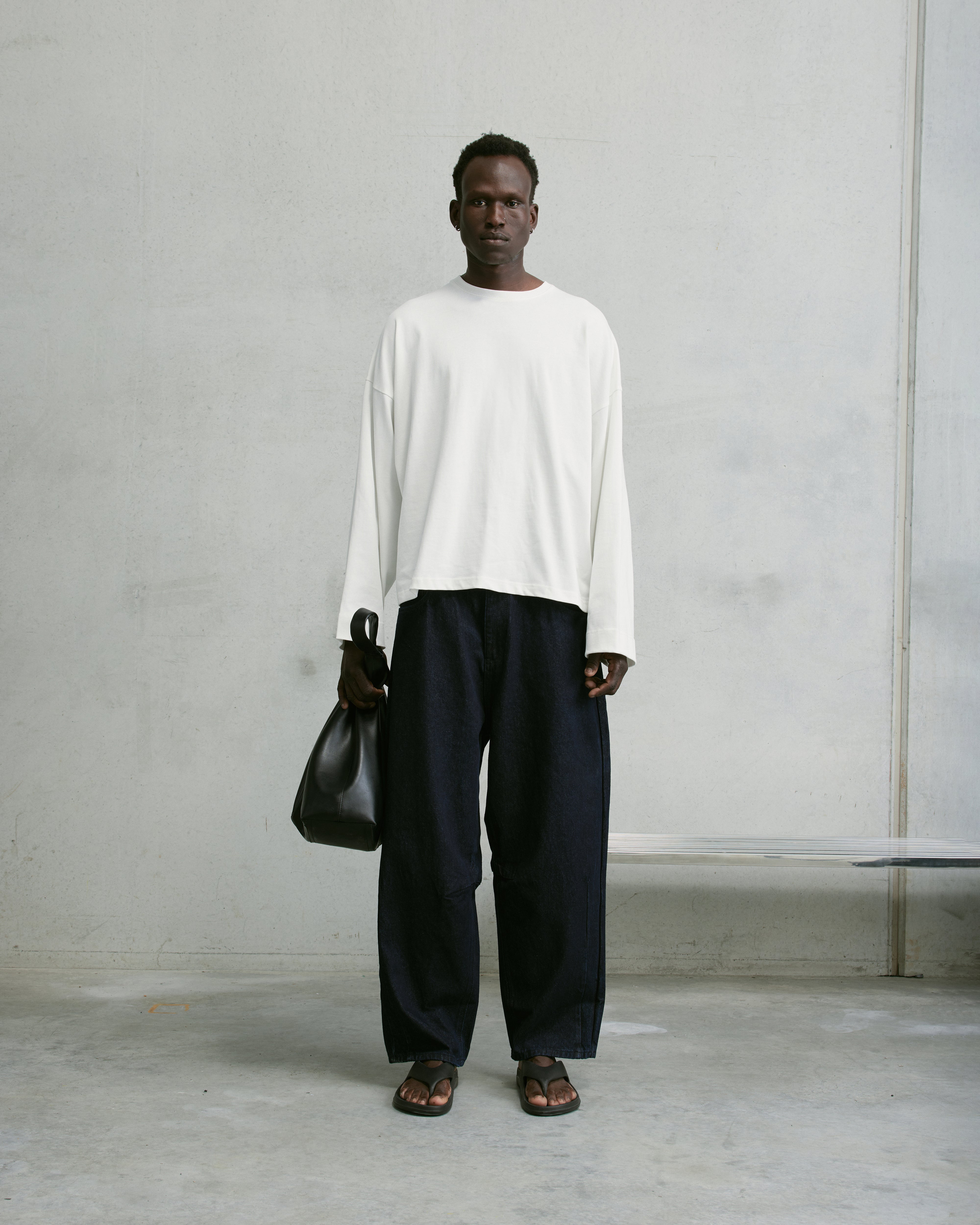 Nothing Longsleeve Tee | Cloud White